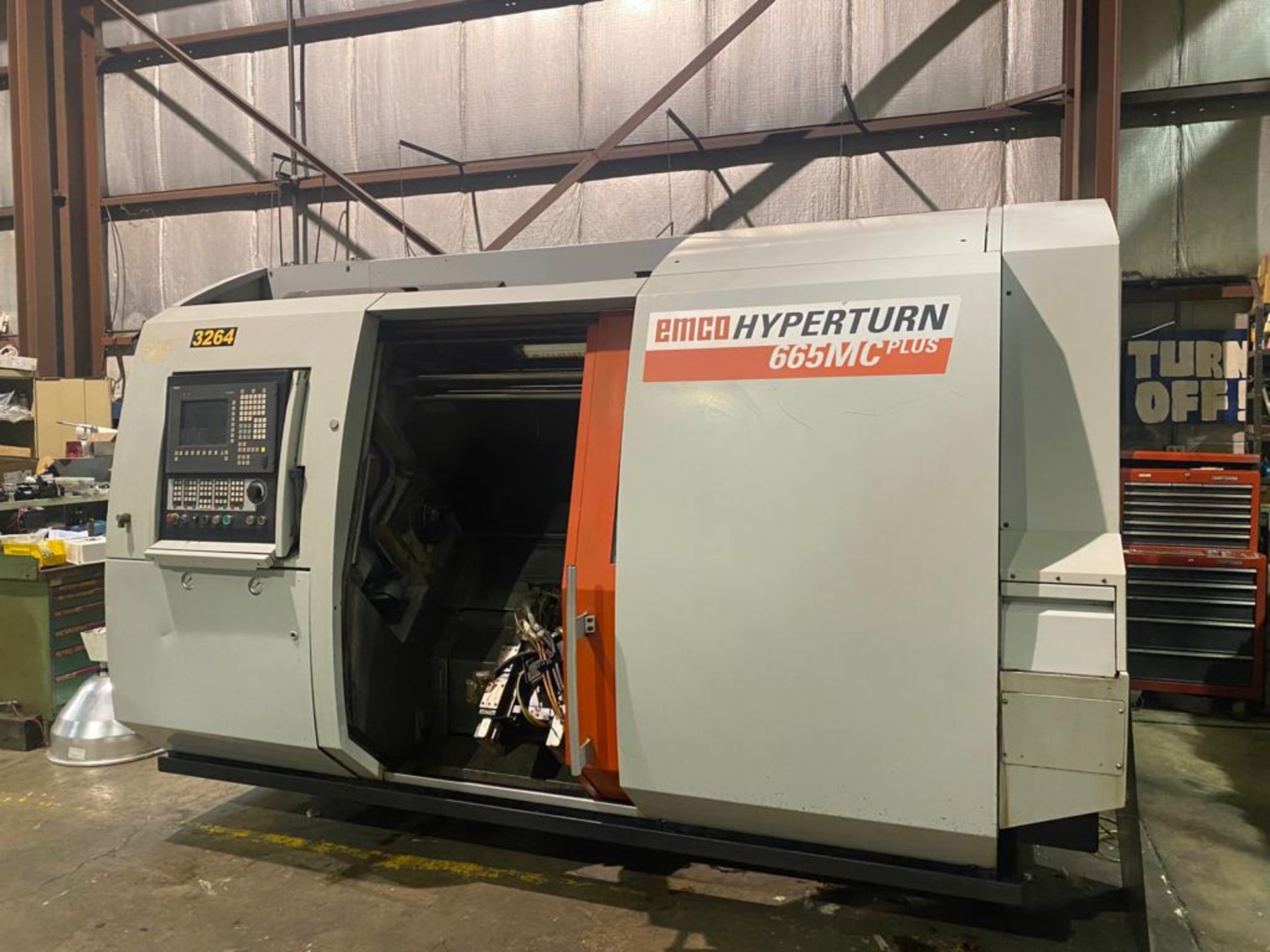 EMCO MAIER HYPERTURN 665MC PLUS TURN MILL, S/N R7AV10, NEW 2006 PLUS PARTS MACHINE - Image 12 of 21