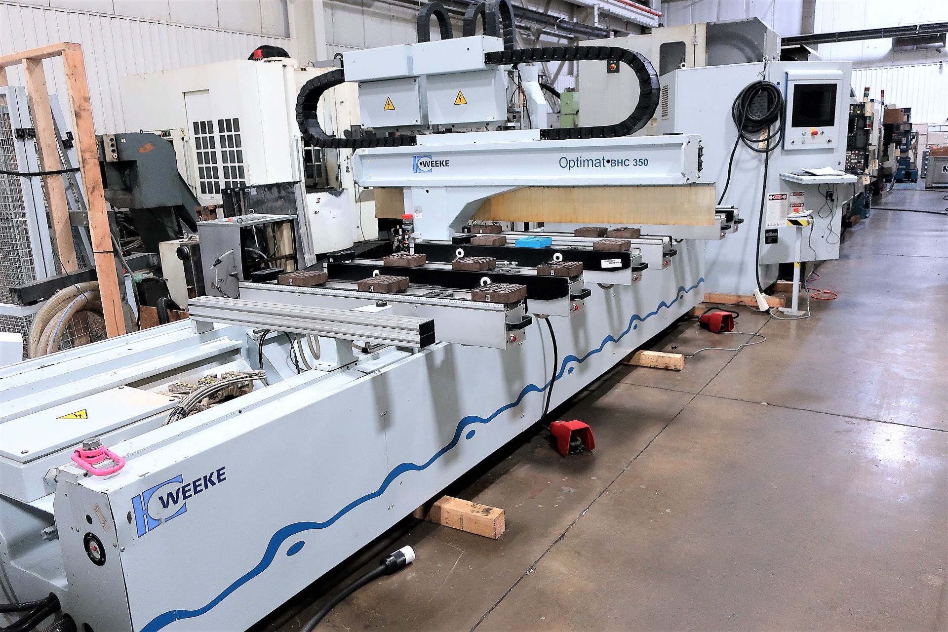 12'x4' WEEKE OPTIMAT BHC 350 CNC ROUTER, POD AND RAIL DESIGN, NEW 2006