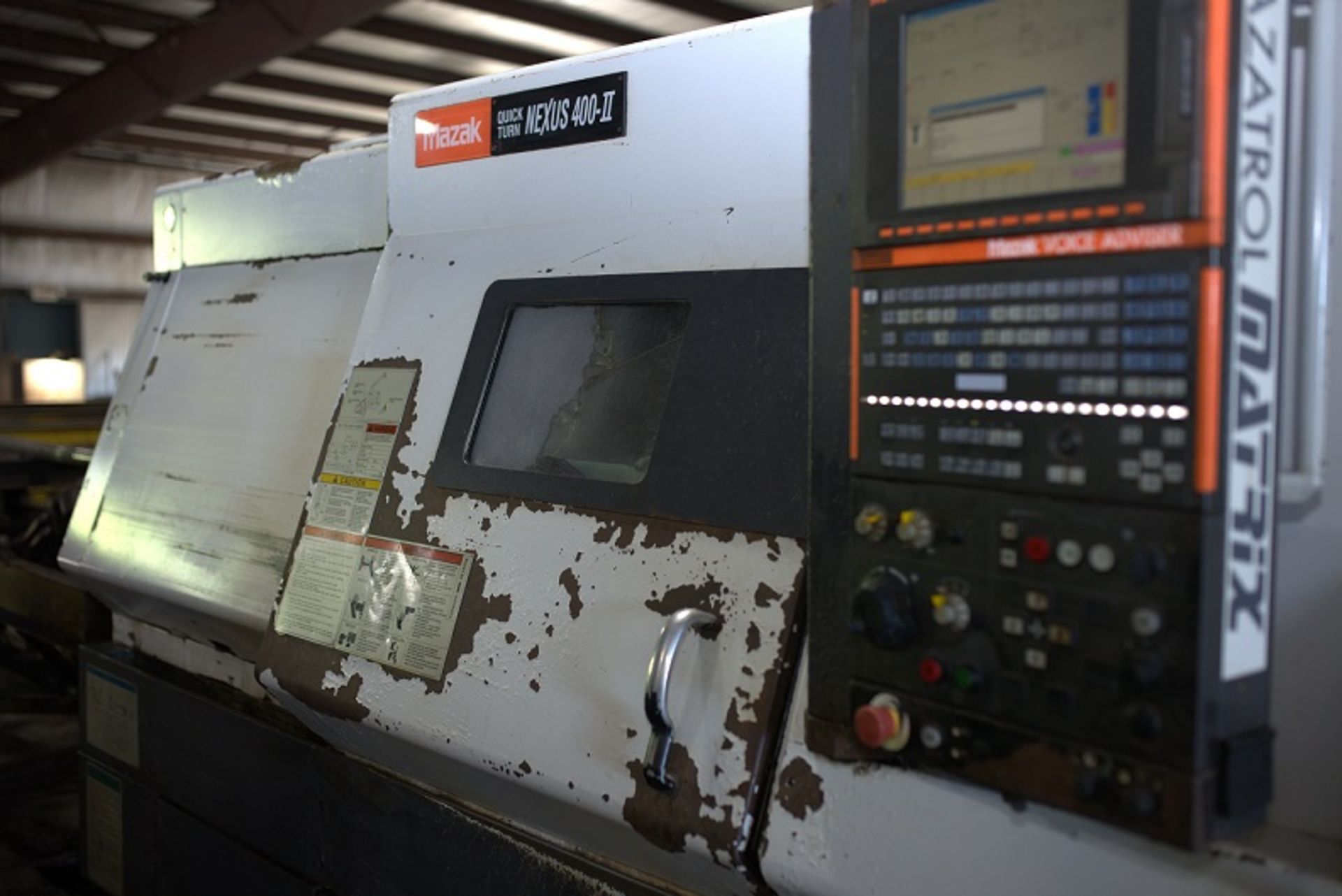 2006 MAZAK QTN-400 CNC LATHE WITH 5.2" BORE AND DUAL AIR CHUCKS, S/N 192349 - Image 8 of 8