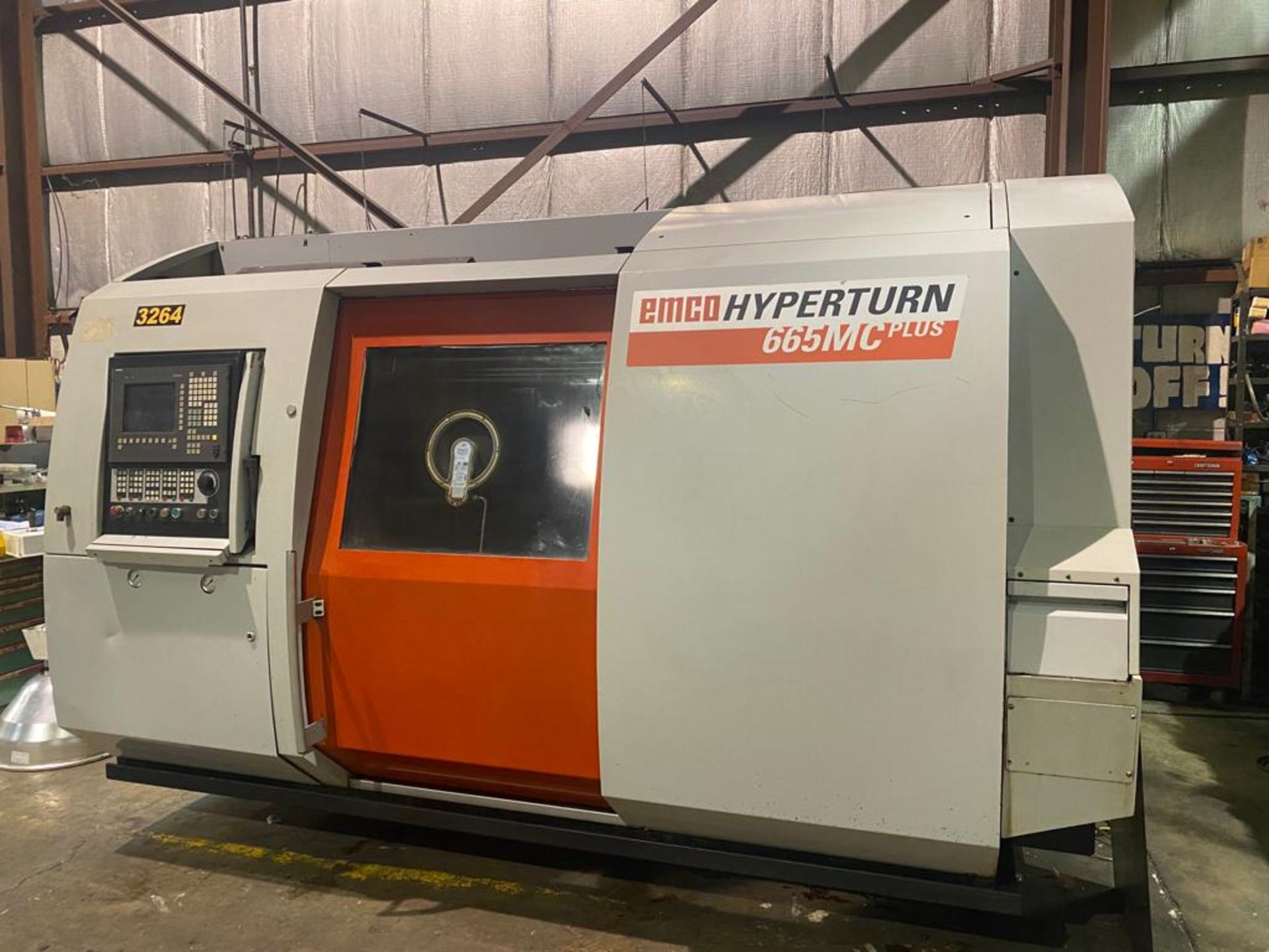 EMCO MAIER HYPERTURN 665MC PLUS TURN MILL, S/N R7AV10, NEW 2006 PLUS PARTS MACHINE - Image 16 of 21