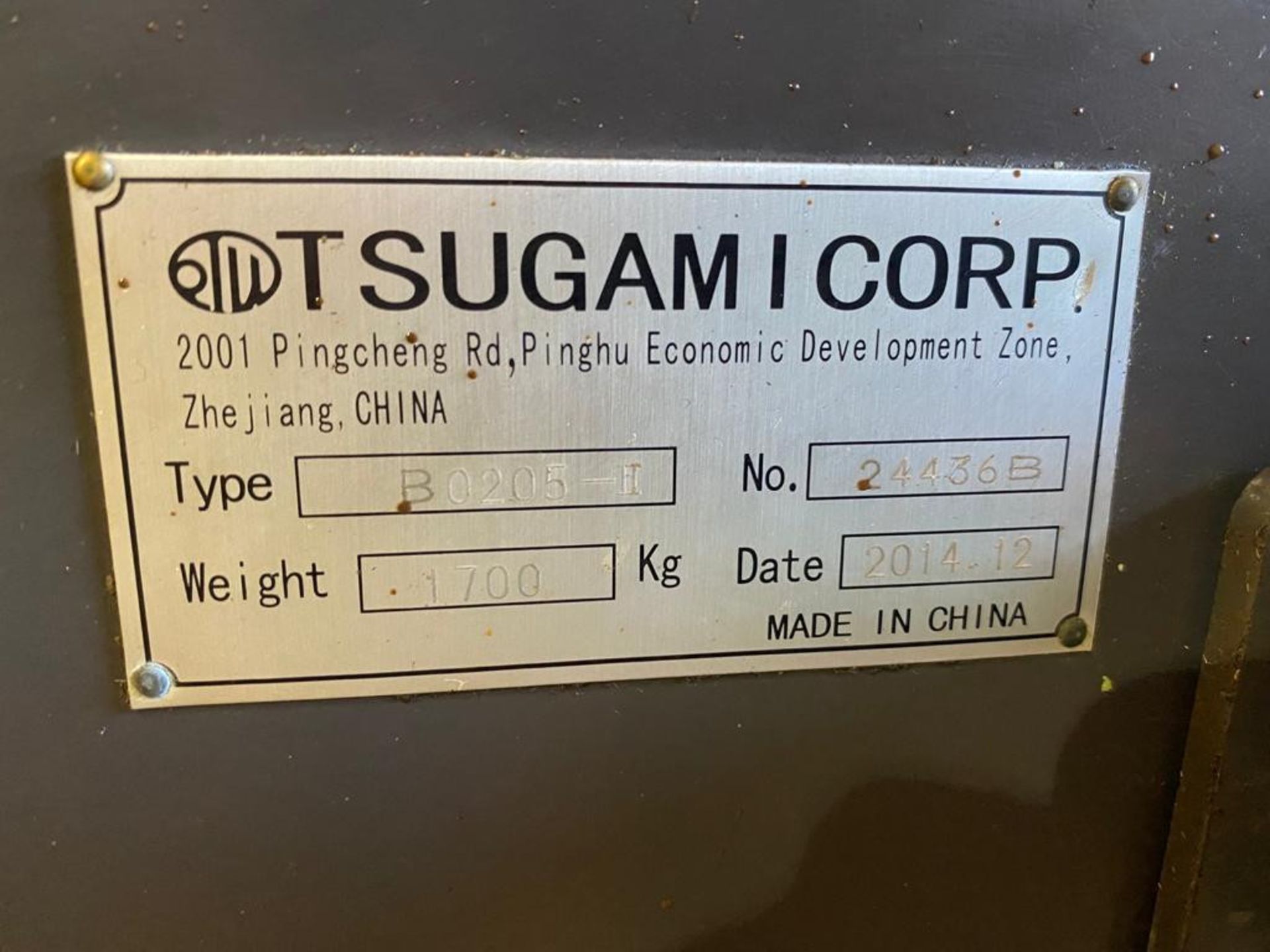 TSUGAMI B0205-II CNC SWISS MACHINE, S/N 24436B, NEW 12/2014 - Image 15 of 19