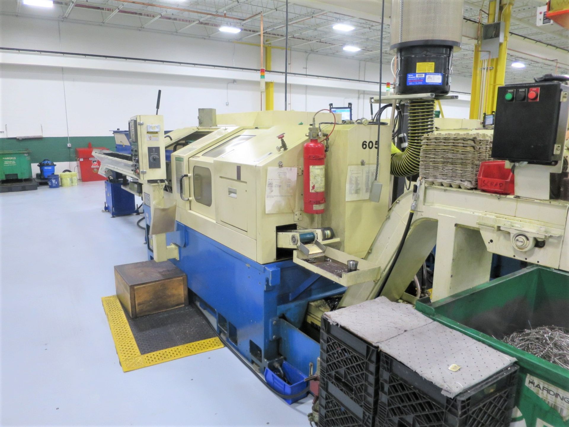 TSUGAMI MB-38SY TWIN SPINDLE TWIN TURRET CNC LATHE, S/N 108, NEW 2001