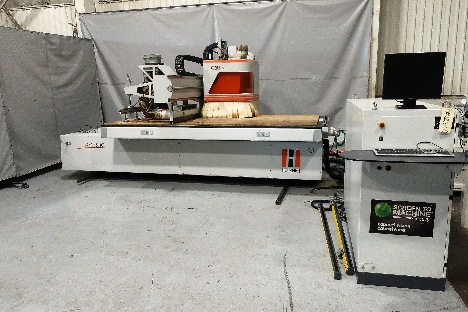 5'X10' HOLZHER MODEL DYNESTIC 7516 CNC ROUTER, S/N 27/1-102, NEW 2011