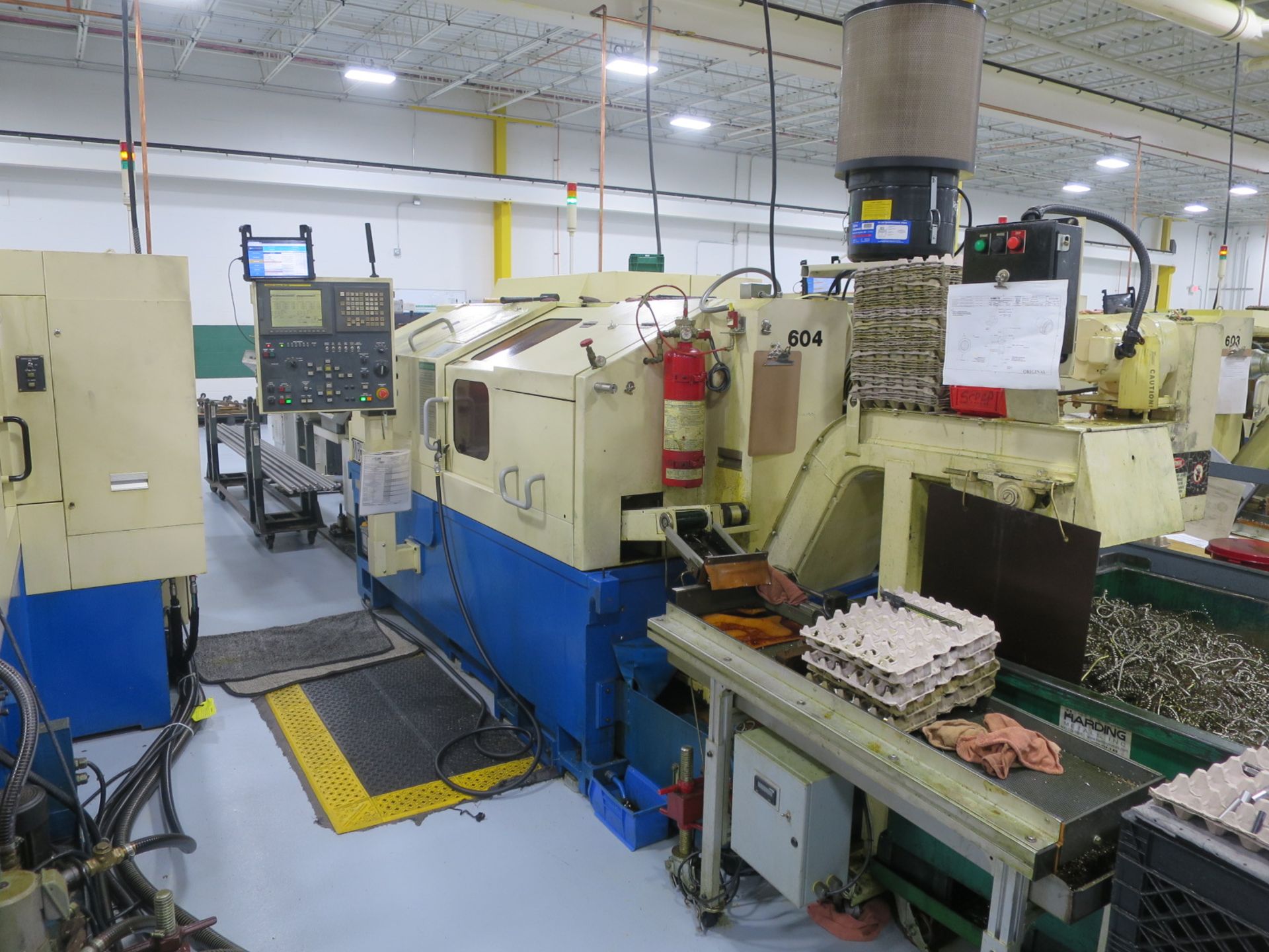 TSUGAMI MB-38SY TWIN SPINDLE TWIN TURRET CNC LATHE, S/N 205, NEW 2006