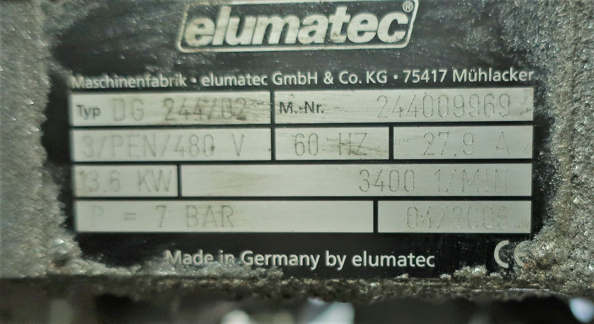 ELUMATEC DG244/02 DOUBLE END MITRE SAW, S/N 244009969, NEW 2006 - Image 11 of 11