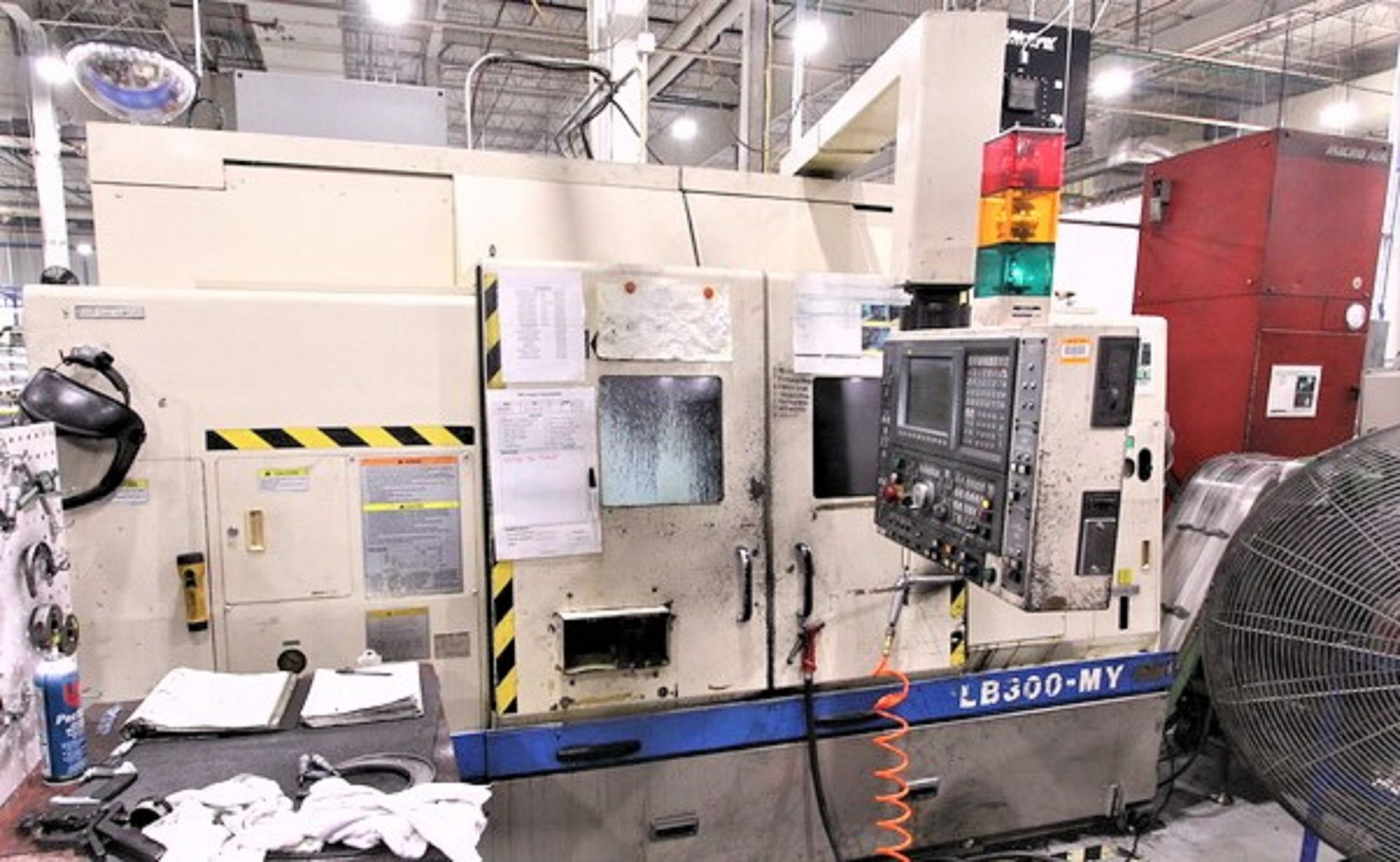 13.5"X40" OKUMA LB300MY CNC TURNING CENTER LATHE, S/N 1970