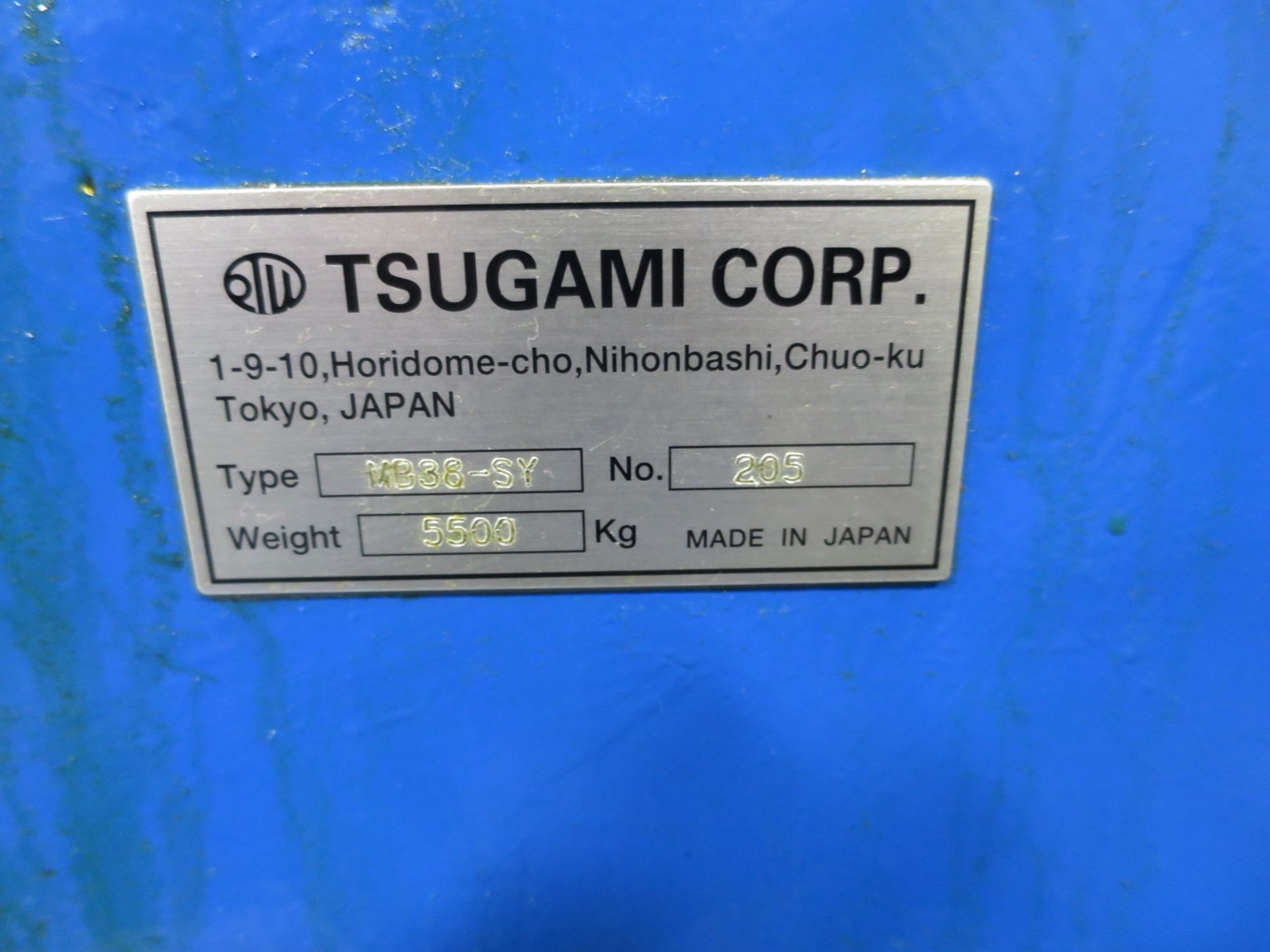 TSUGAMI MB-38SY TWIN SPINDLE TWIN TURRET CNC LATHE, S/N 205, NEW 2006 - Image 8 of 13