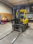 Hyster 60, 6000 pound forklift, Side shift, solid tire