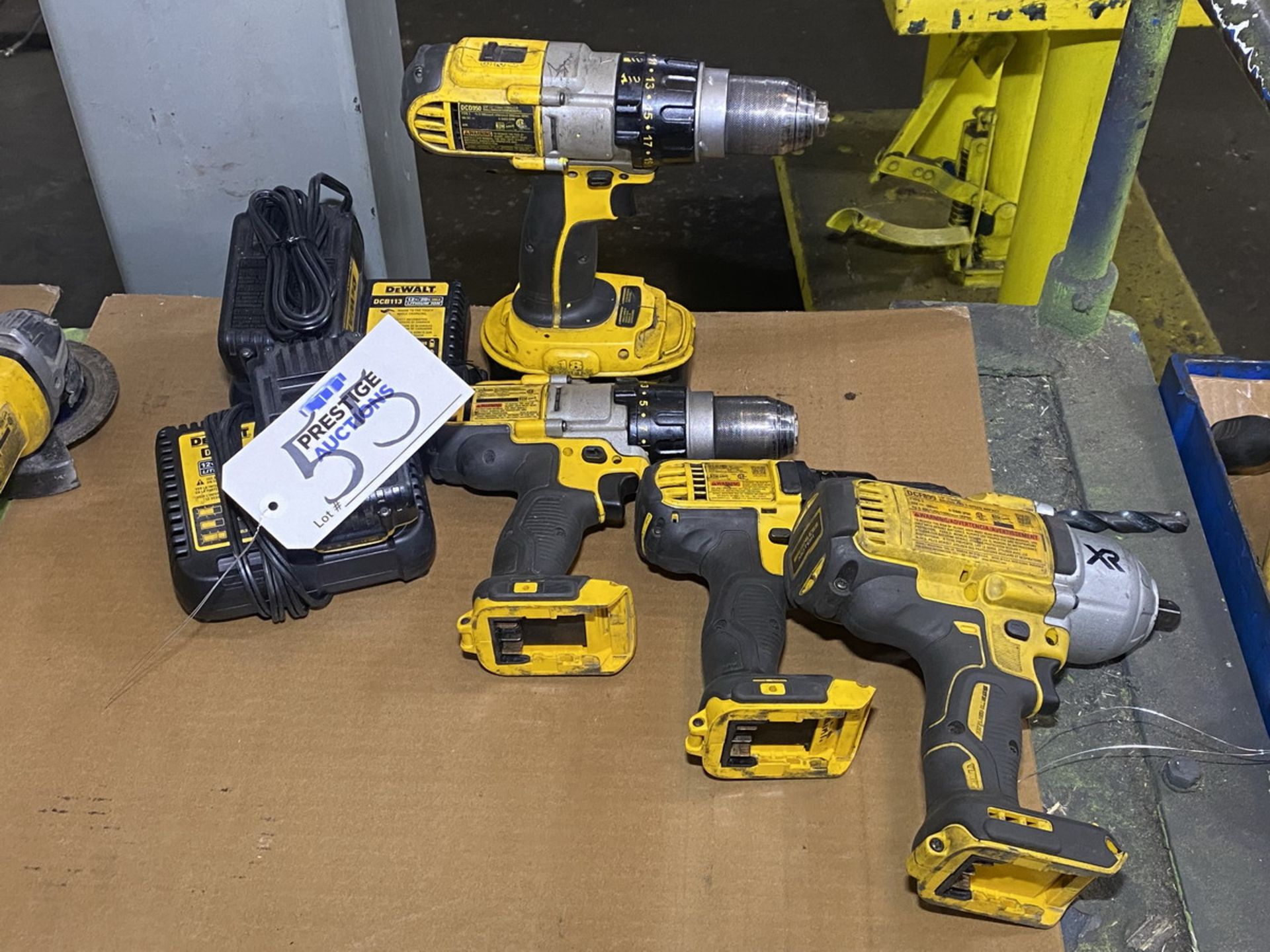 (4) DeWalt Handheld Cordless Power Drills