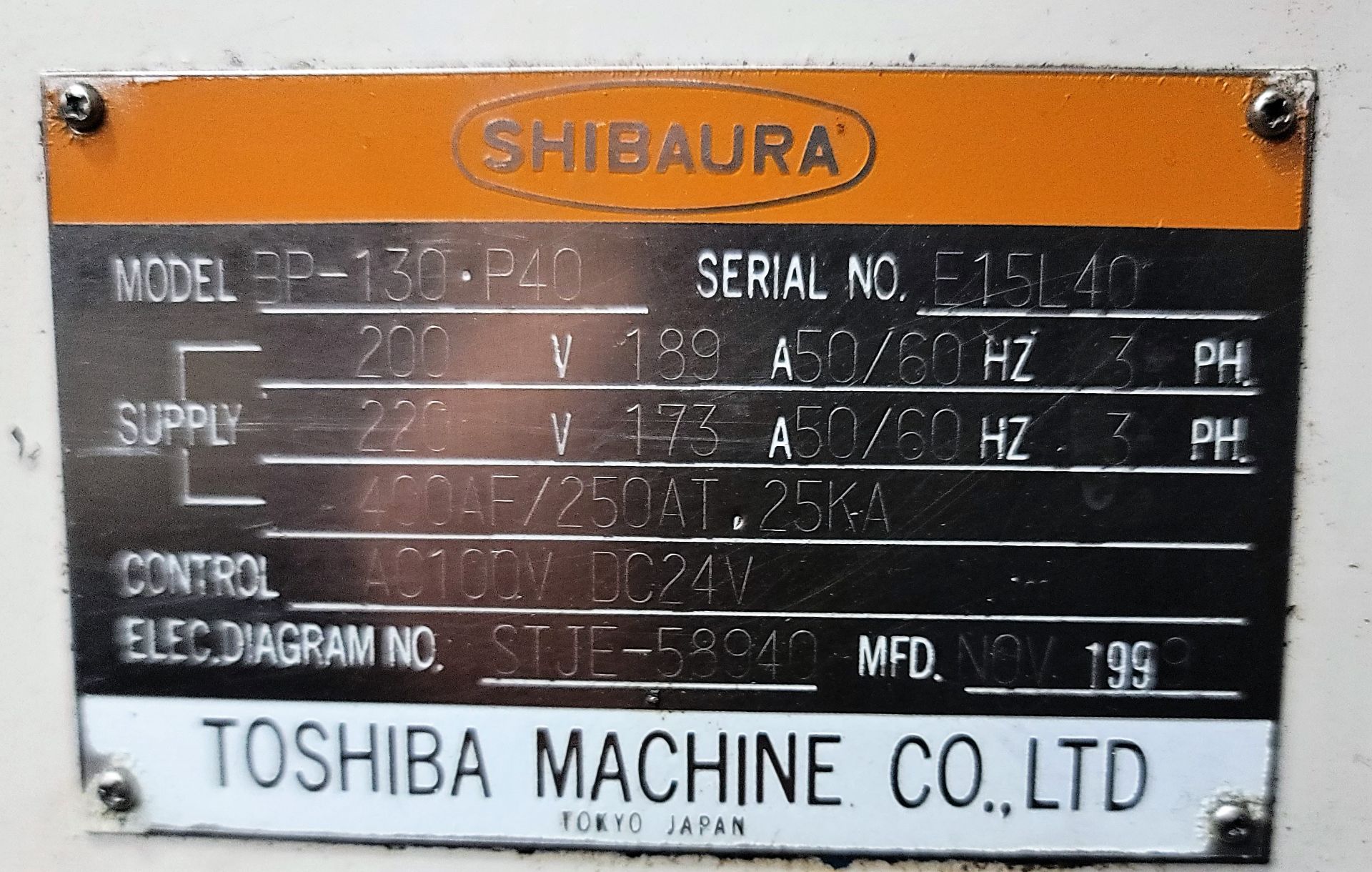 Toshiba BP-130.P40 CNC Horizontal Boring Mill - Image 12 of 12