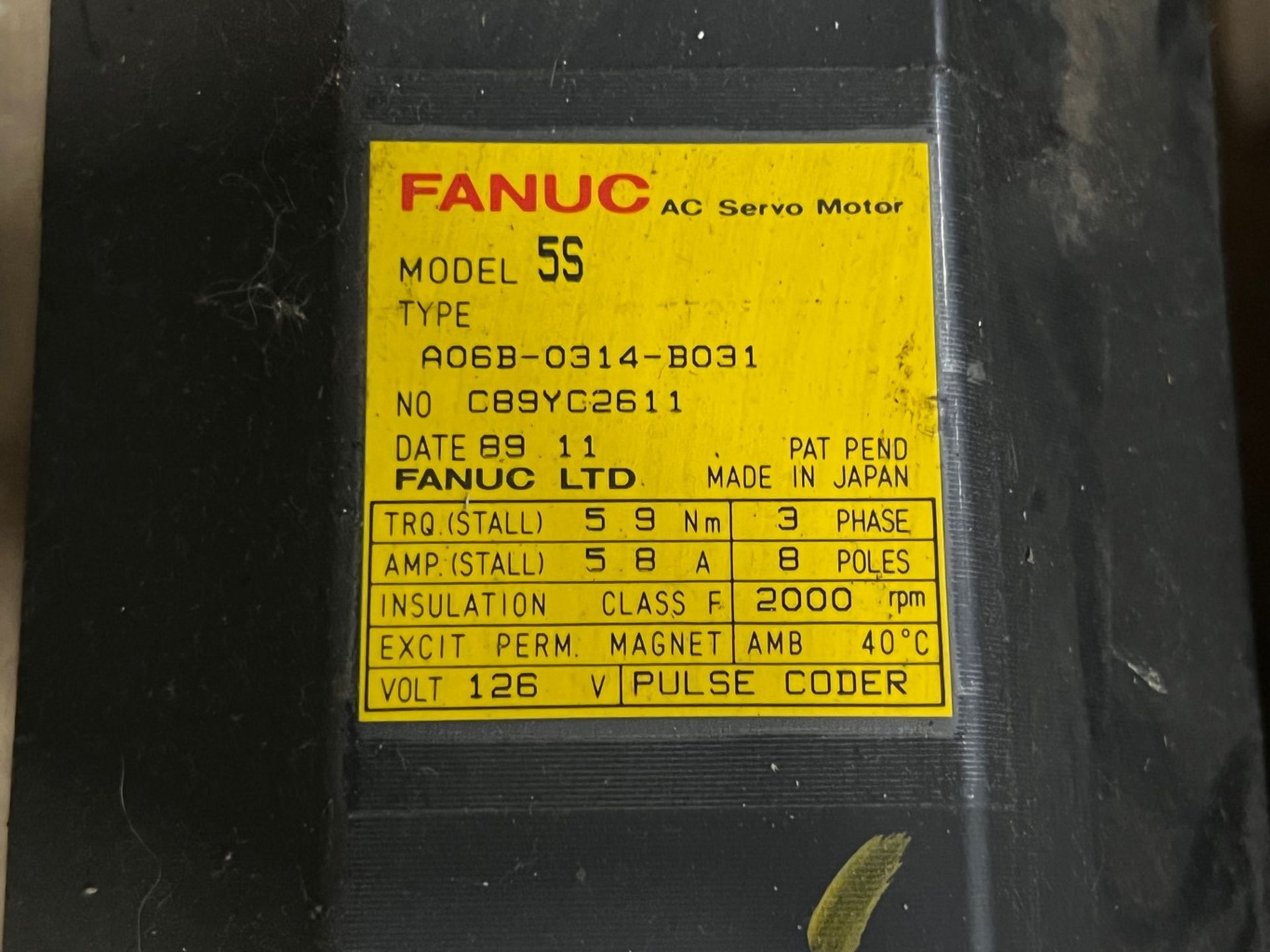 (9) Fanuc AC Servo Motors - Image 4 of 6