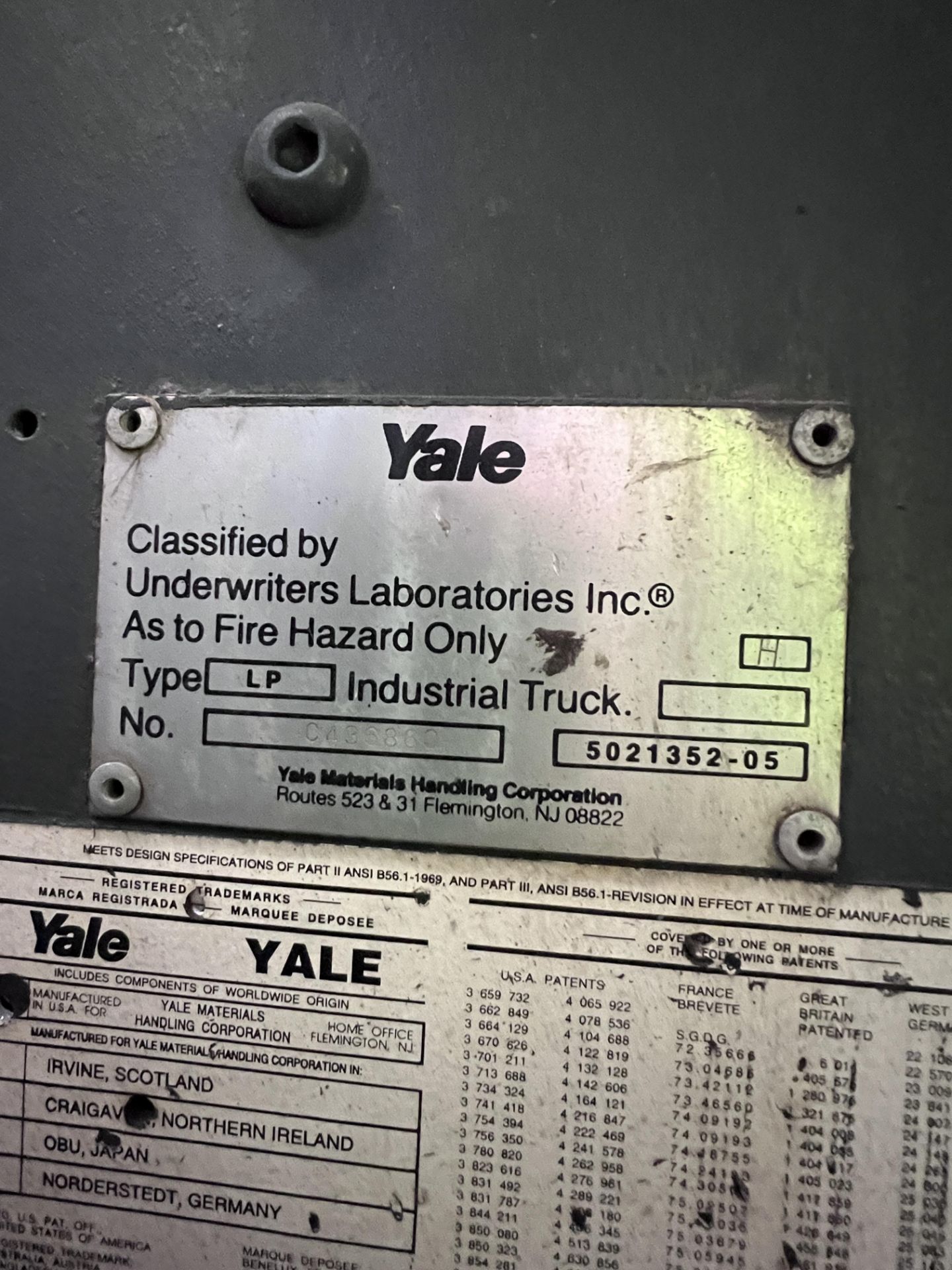 Yale GLP 50 Forklift - Image 8 of 9