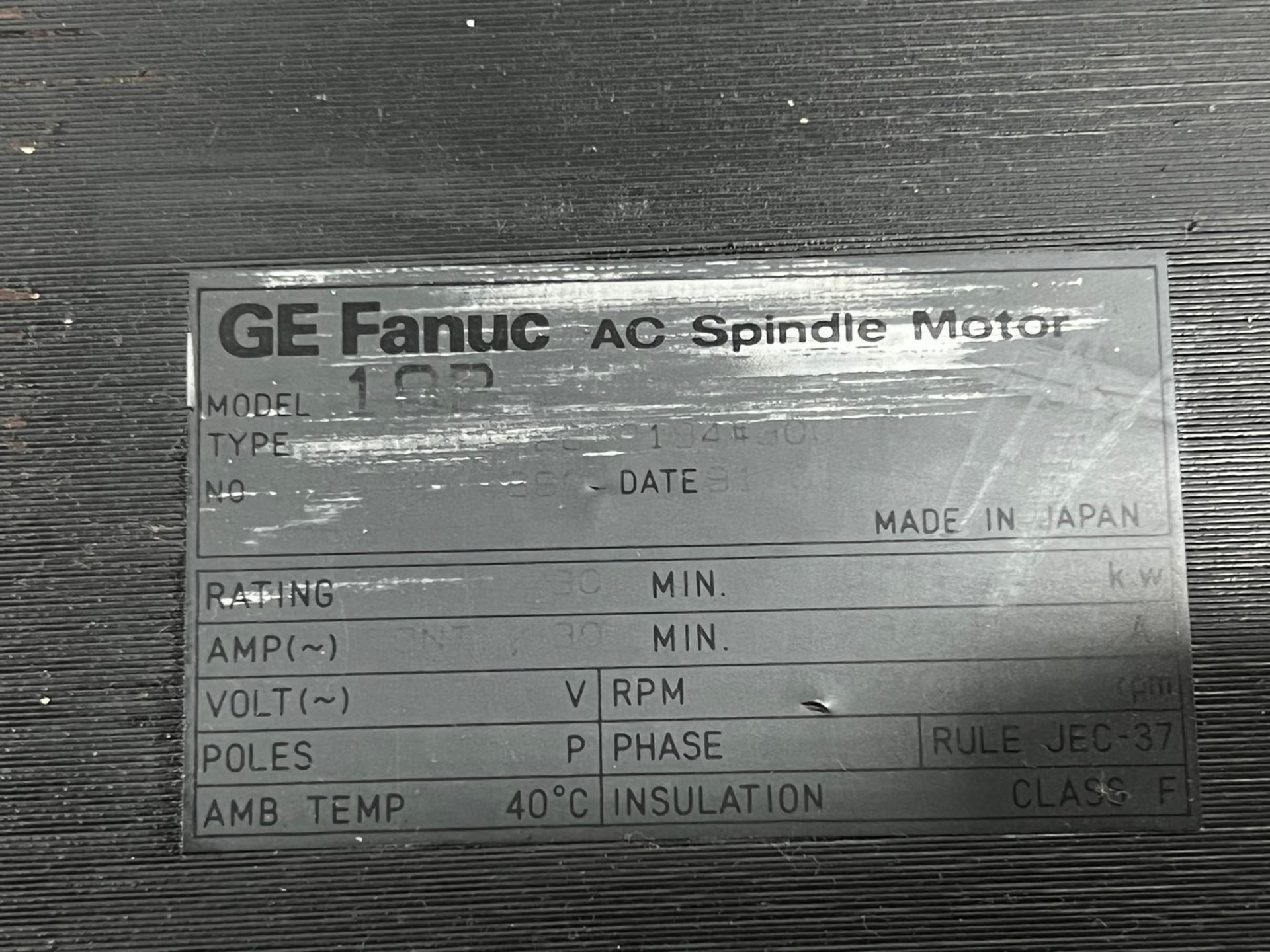 (3) Fanuc AC Spindle Motors - Image 3 of 4