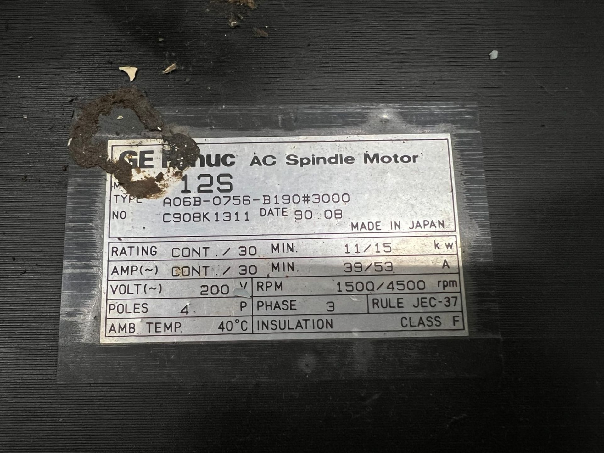 (3) Fanuc AC Spindle Motors - Image 2 of 4