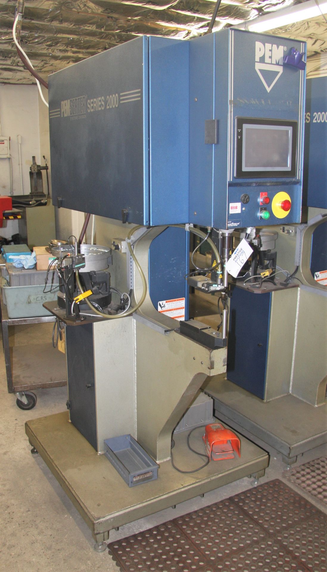 Pemserter Series 2000A Insertion Press with Bowl Feed & Assorted Tooling