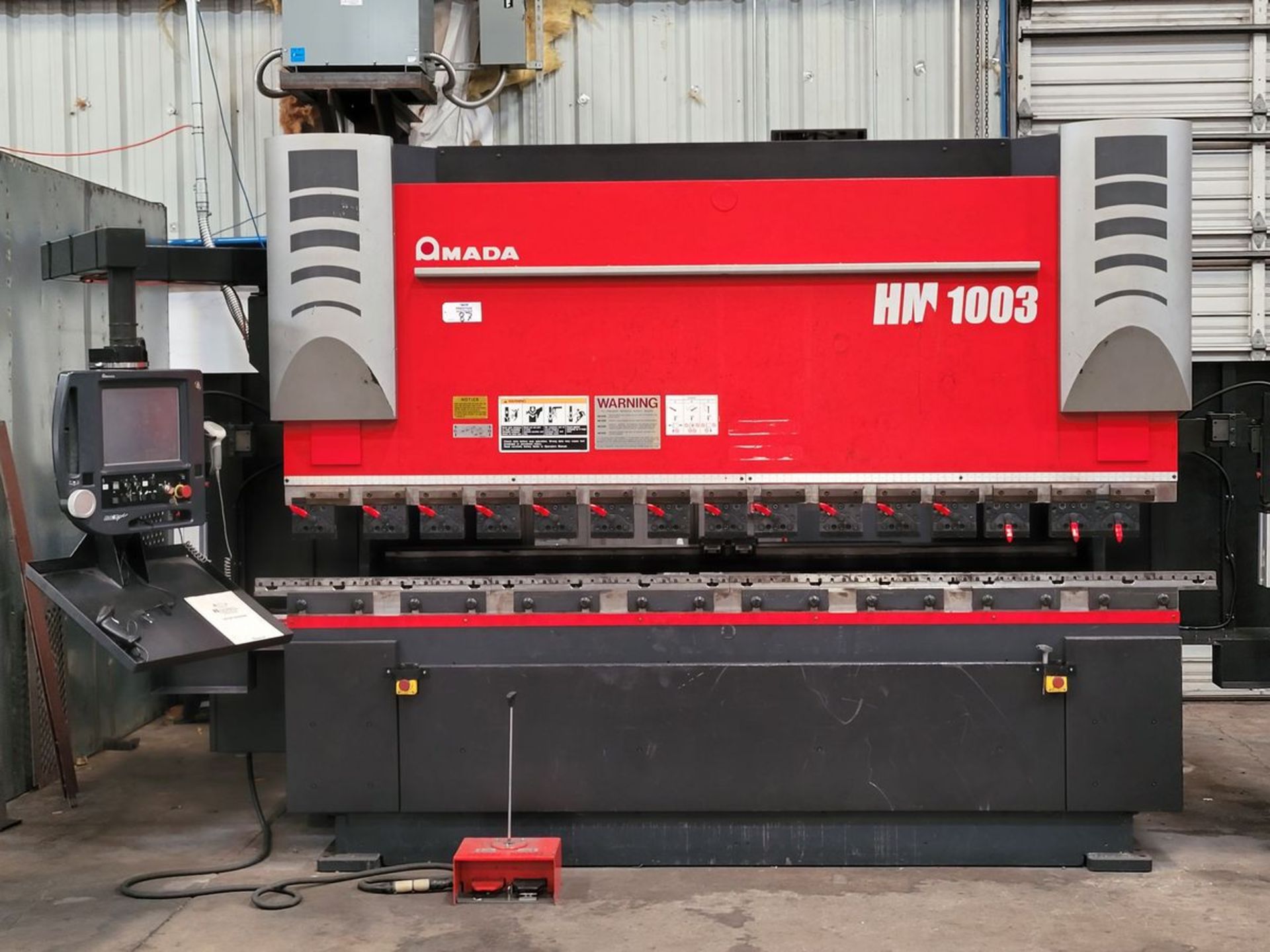 2018 Amada HM1003 110 Ton x 10’2”, 7-Axis CNC Press Brake