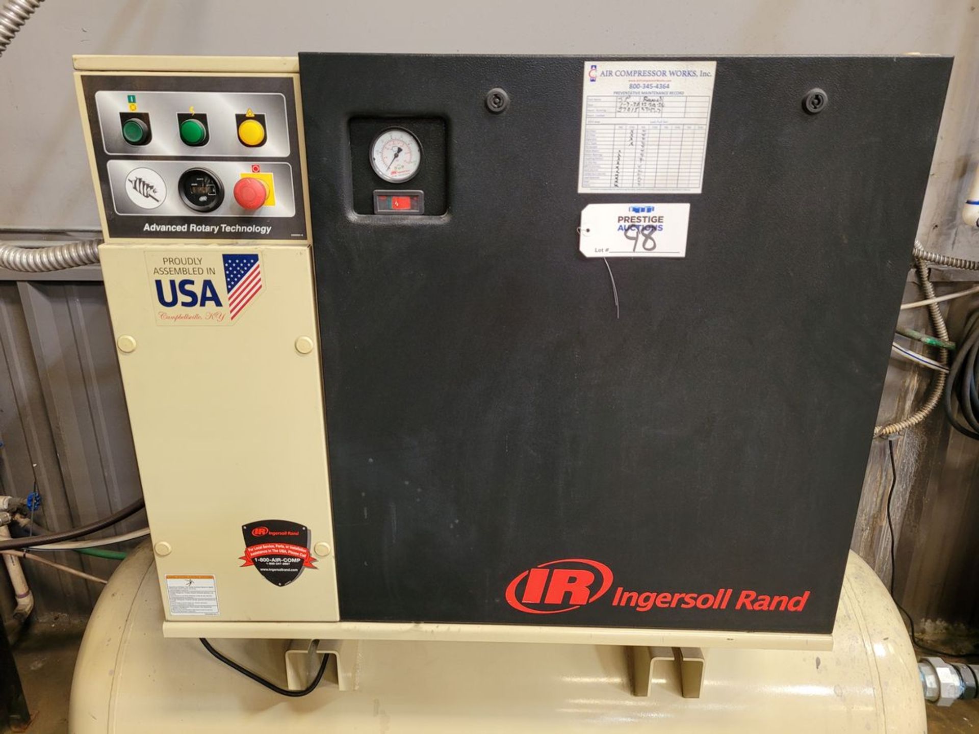 2018 Ingersoll Rand Mdl. UP6-7.5TAS-150PSG Air Compressor - Image 3 of 6