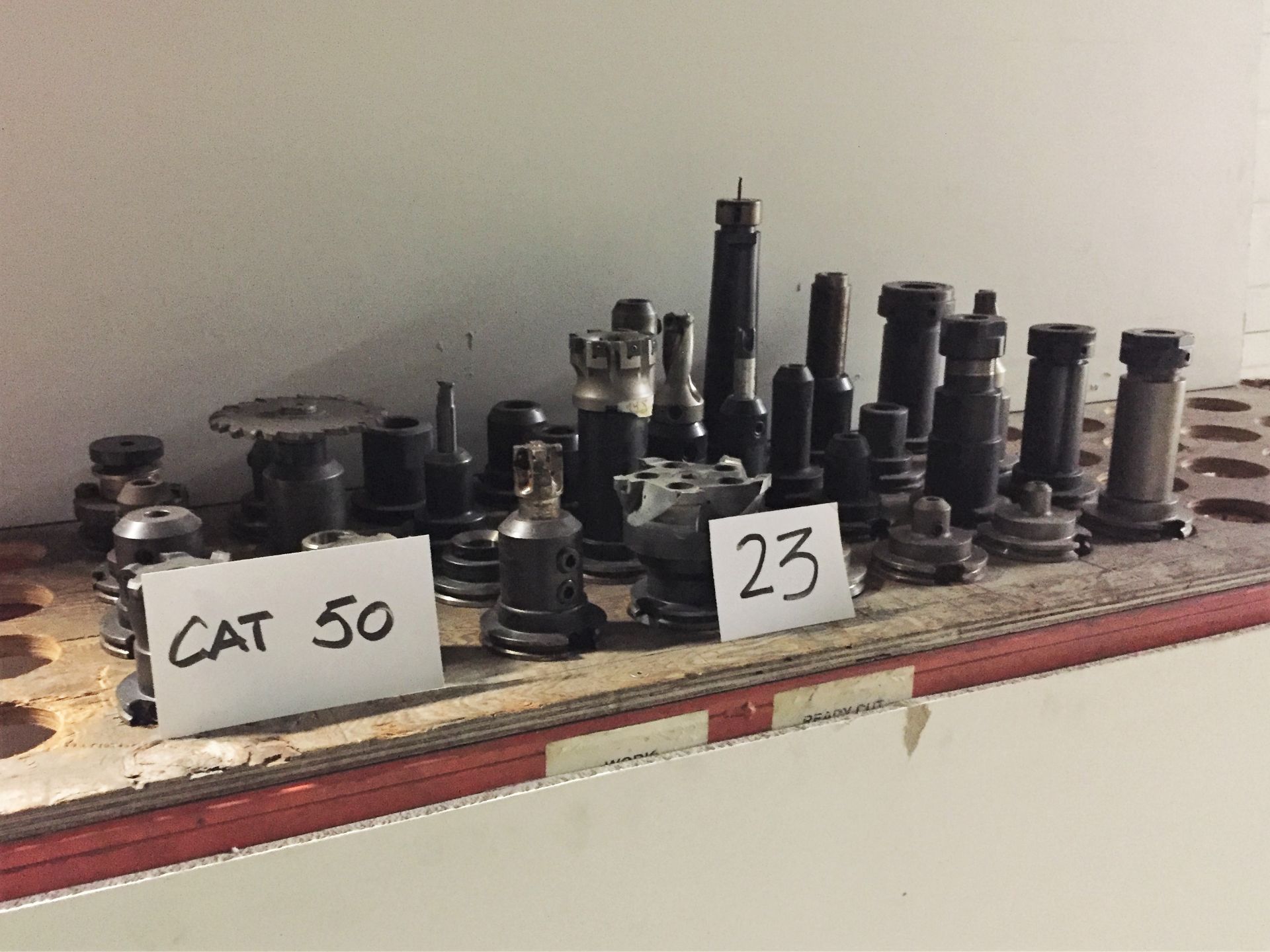 (32) CAT 50 Tool Holders & Assorted Tooling