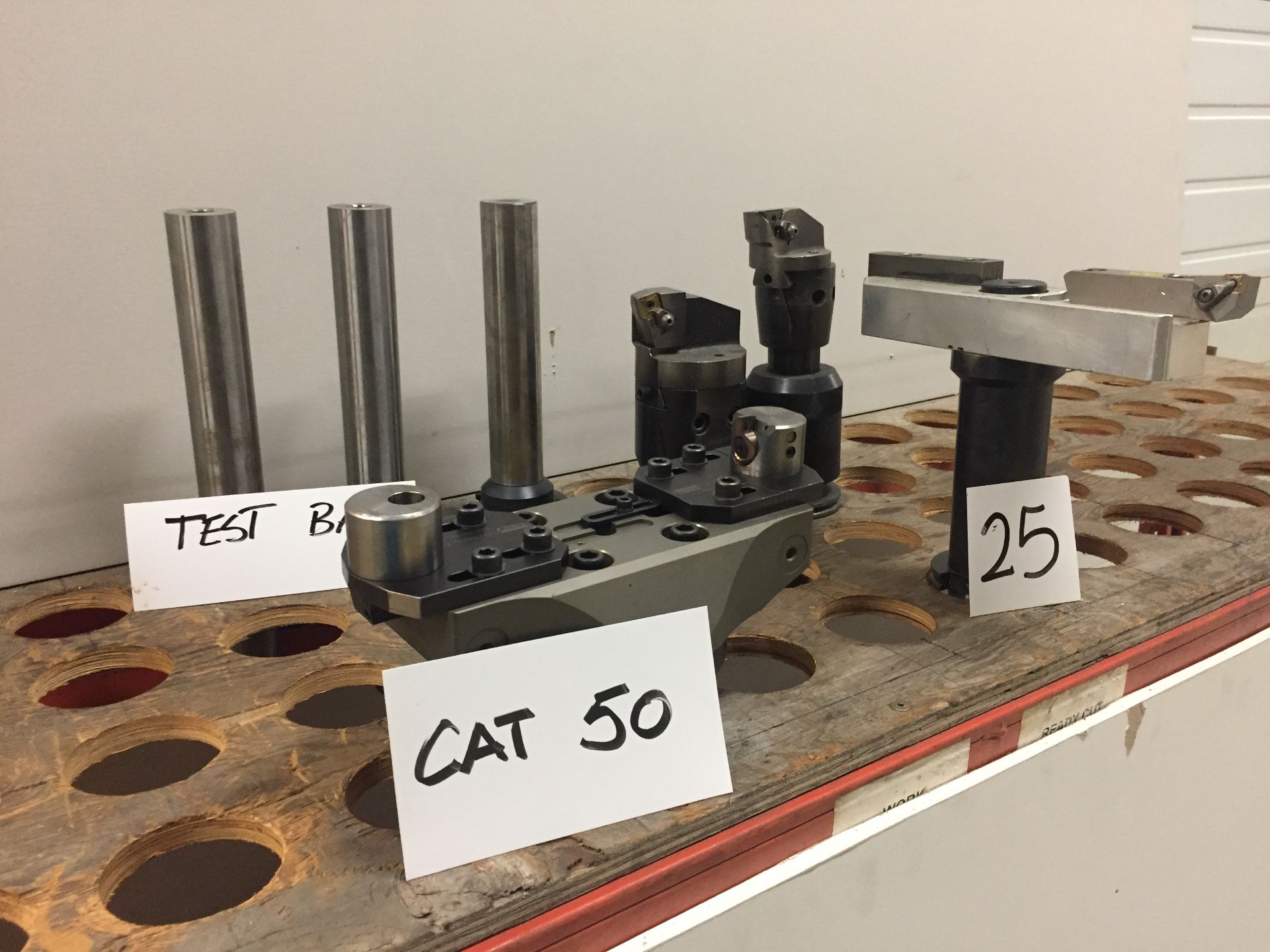 CAT 50 Tool Holders, Milling Attachments, & Test Bars