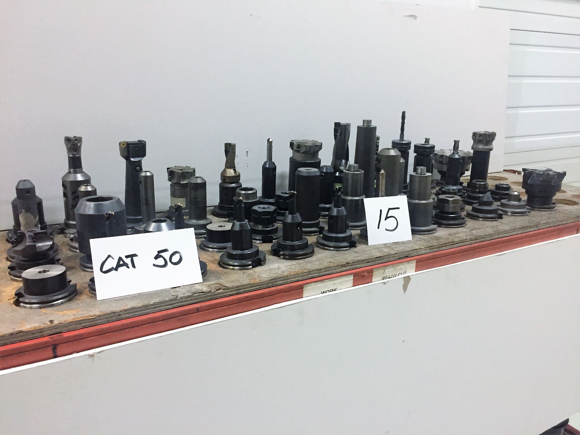 (48) CAT 50 Tool Holders & Assorted Tooling