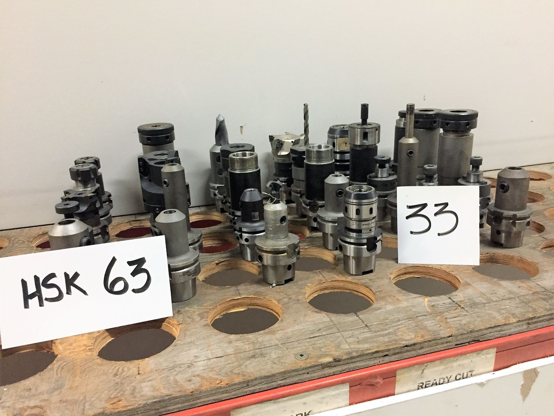 (28) HSK 63 Tool Holders & Assorted Tooling