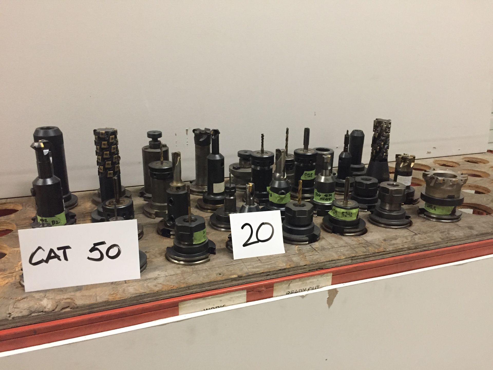 (32) CAT 50 Tool Holders & Assorted Tooling