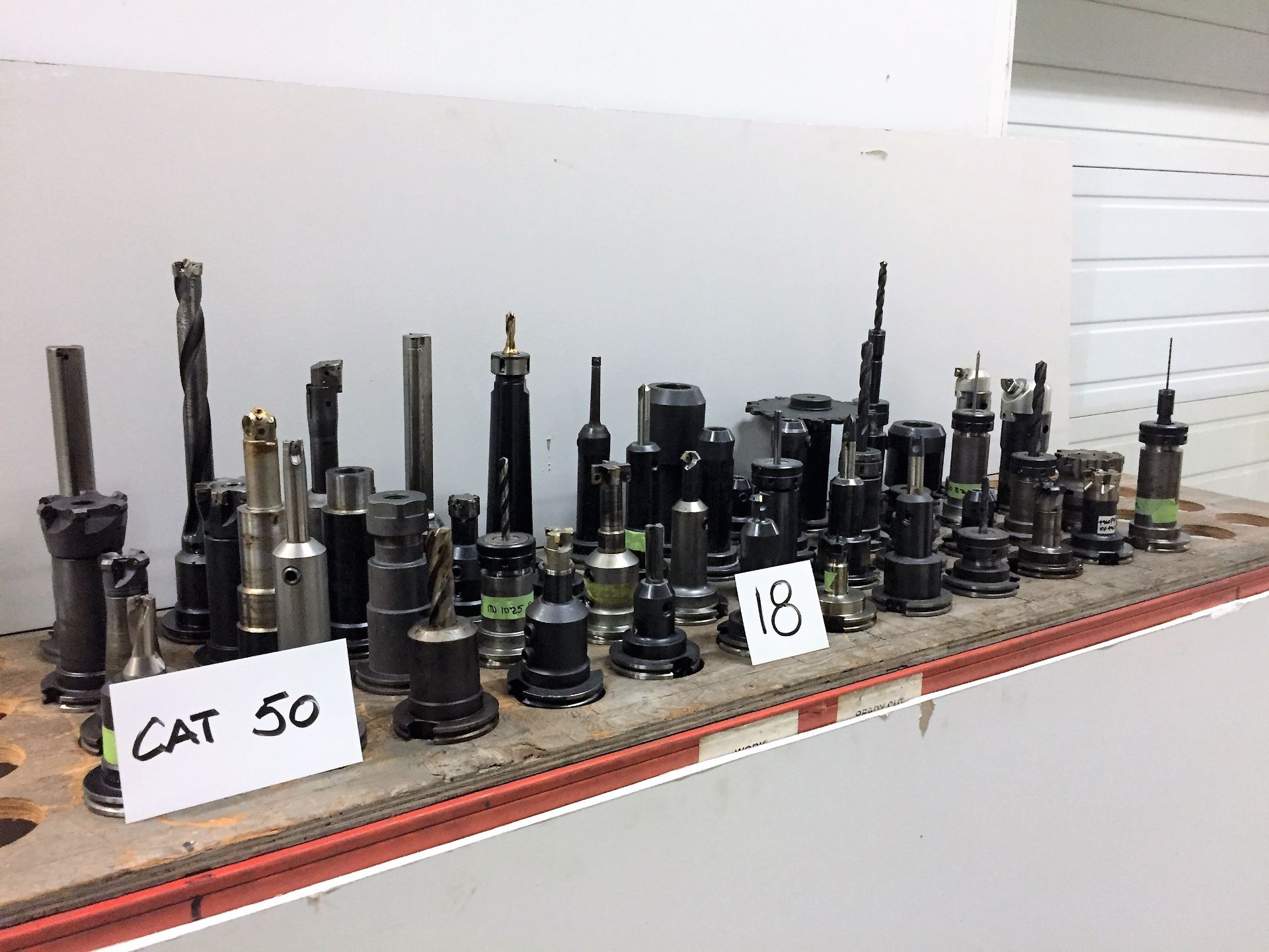 (48) CAT 50 Tool Holders & Assorted Tooling