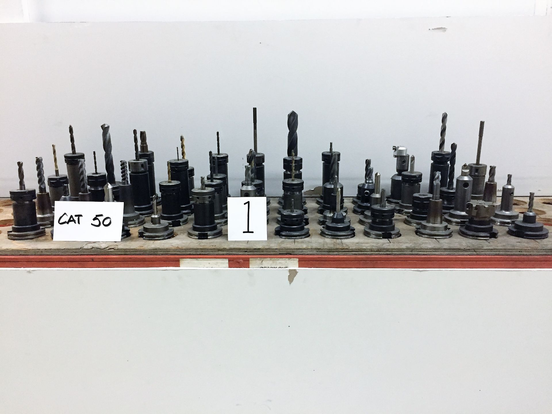 (48) CAT 50 Tool Holders & Assorted Tooling