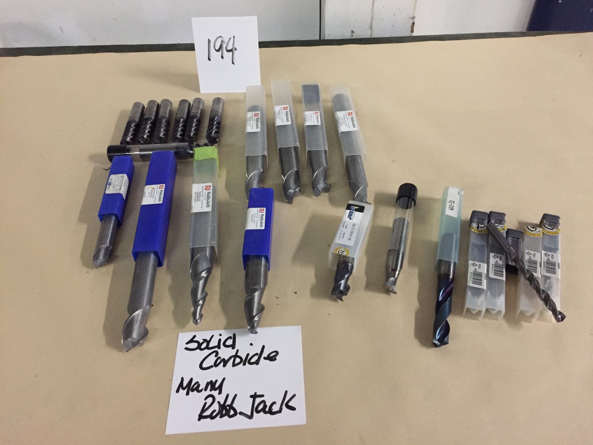 Assortment of Solid Carbide Robb Jack End Mills and Profile Mills