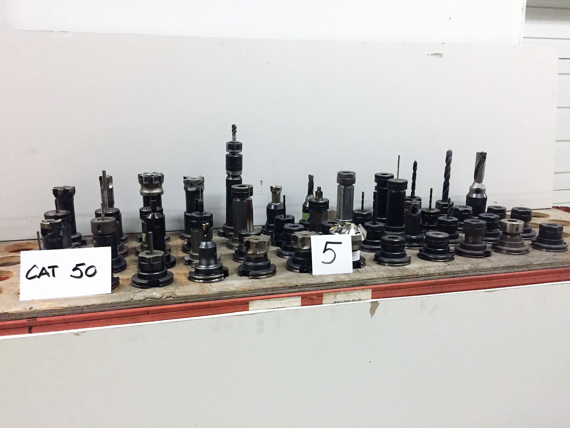 (48) CAT 50 Tool Holders & Assorted Tooling