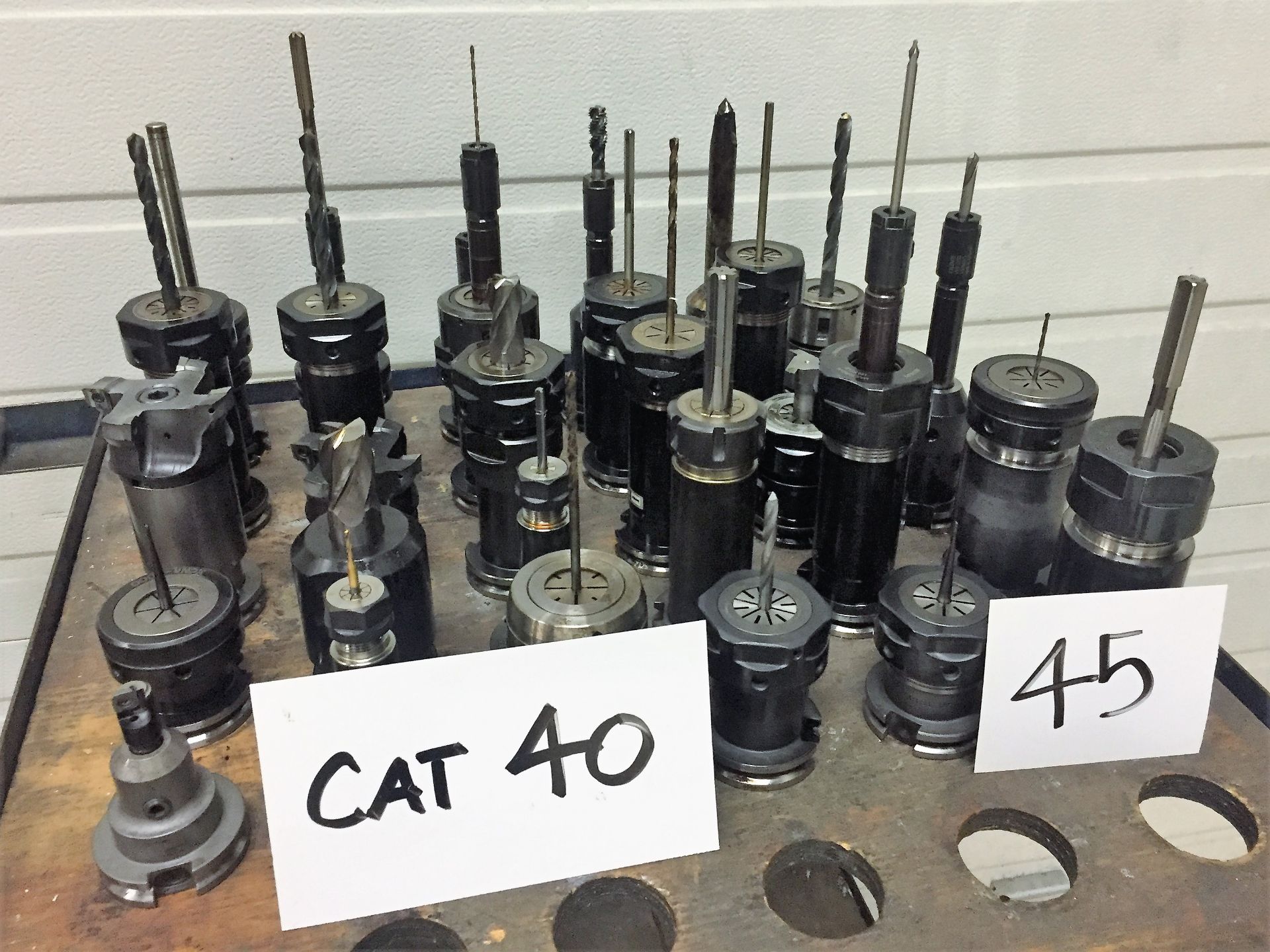 (30) CAT 40 Tool Holders & Assorted Tooling