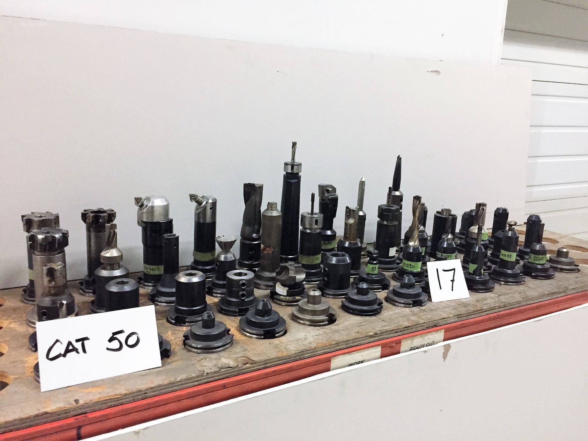 (48) CAT 50 Tool Holders & Assorted Tooling