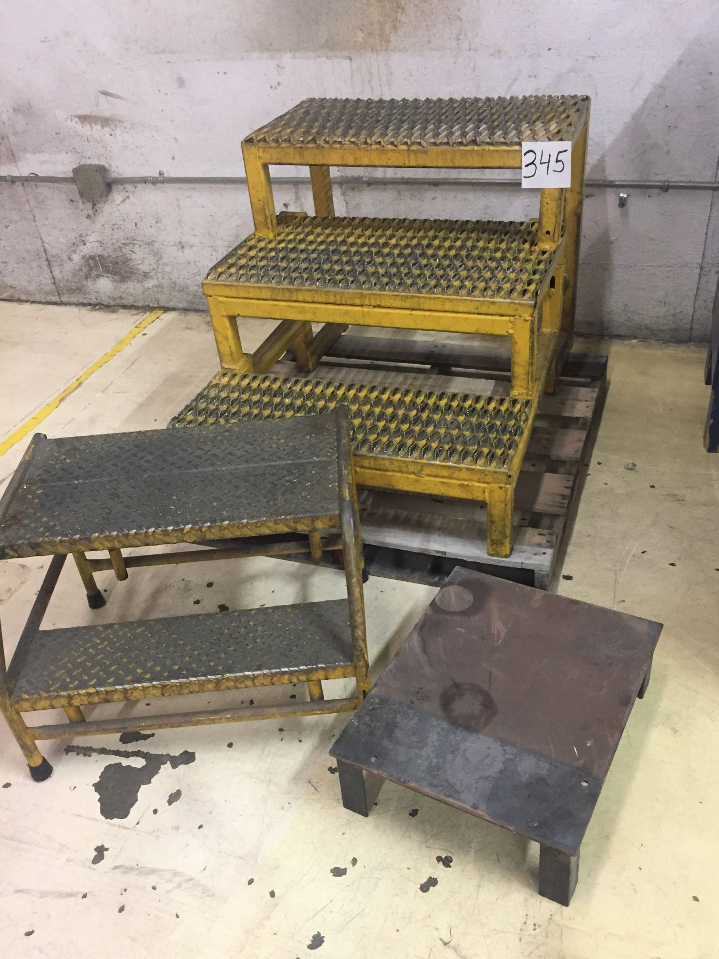 Lot of (3) Steel Step Stands