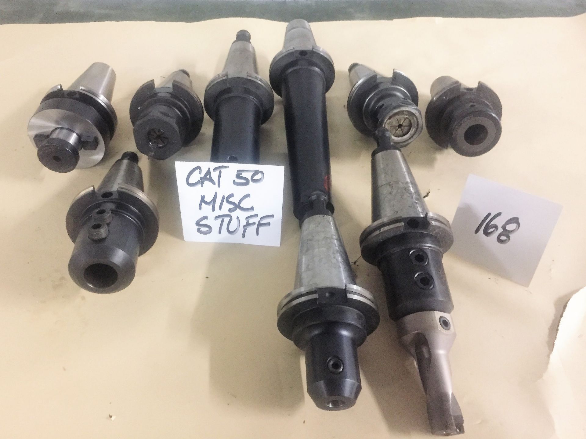 Assorted CAT 50 Tool Holders & Tooling