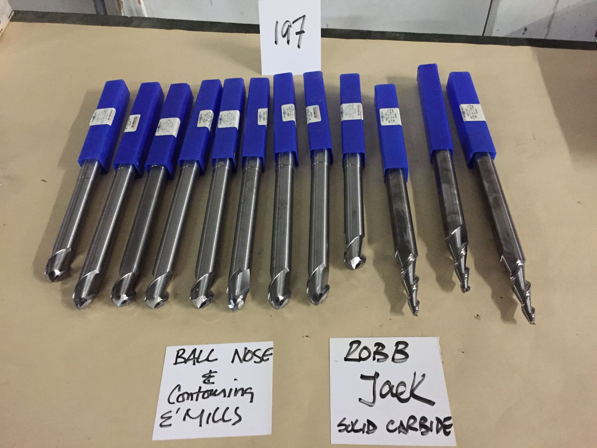 Assortment of Robb Jack Carbide Mills, Ball Nose & Contouring End Mills