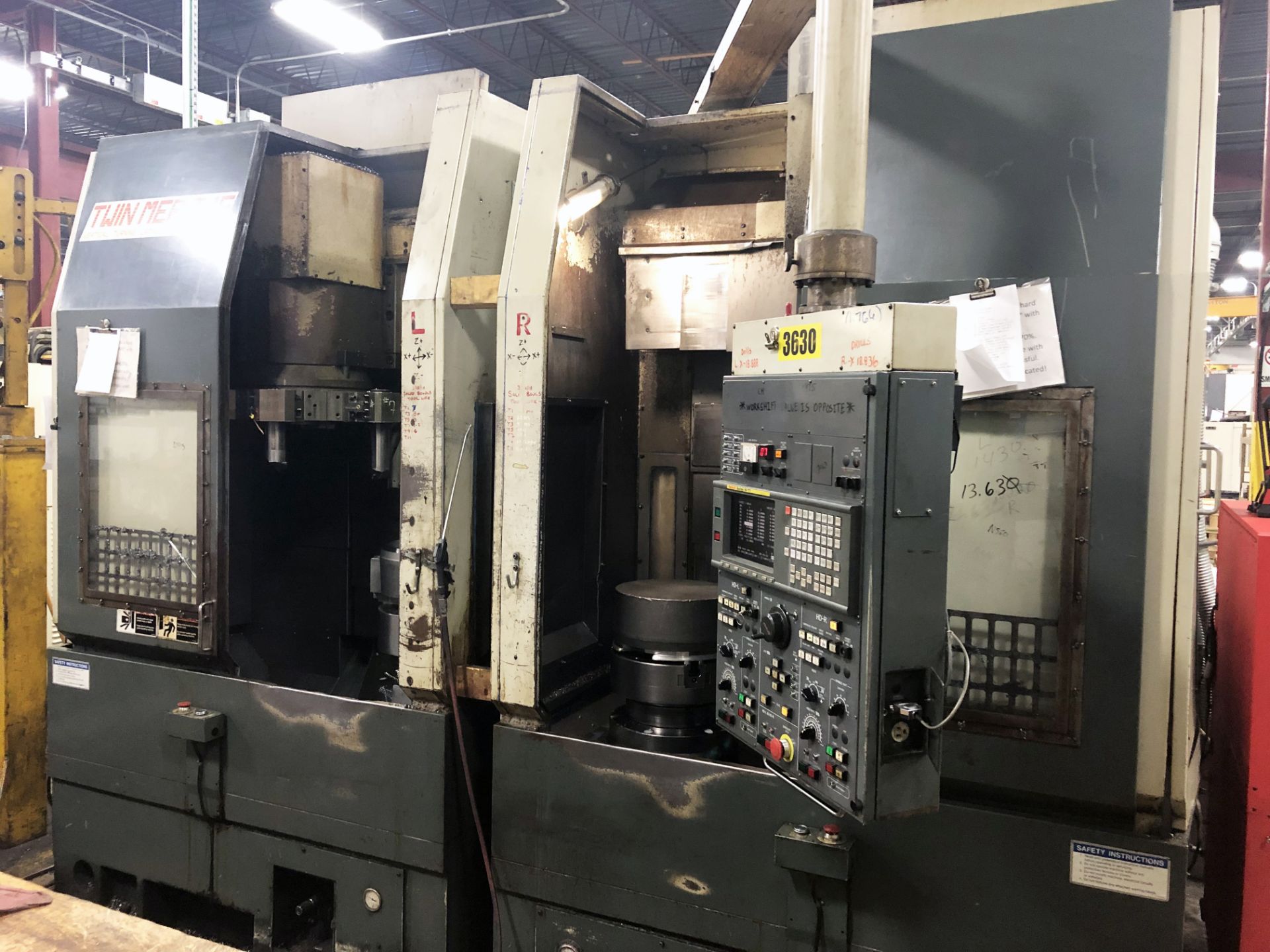 G-Net Twin Merit TM-15 Twin Spindle CNC Vertical Lathe - Image 8 of 11