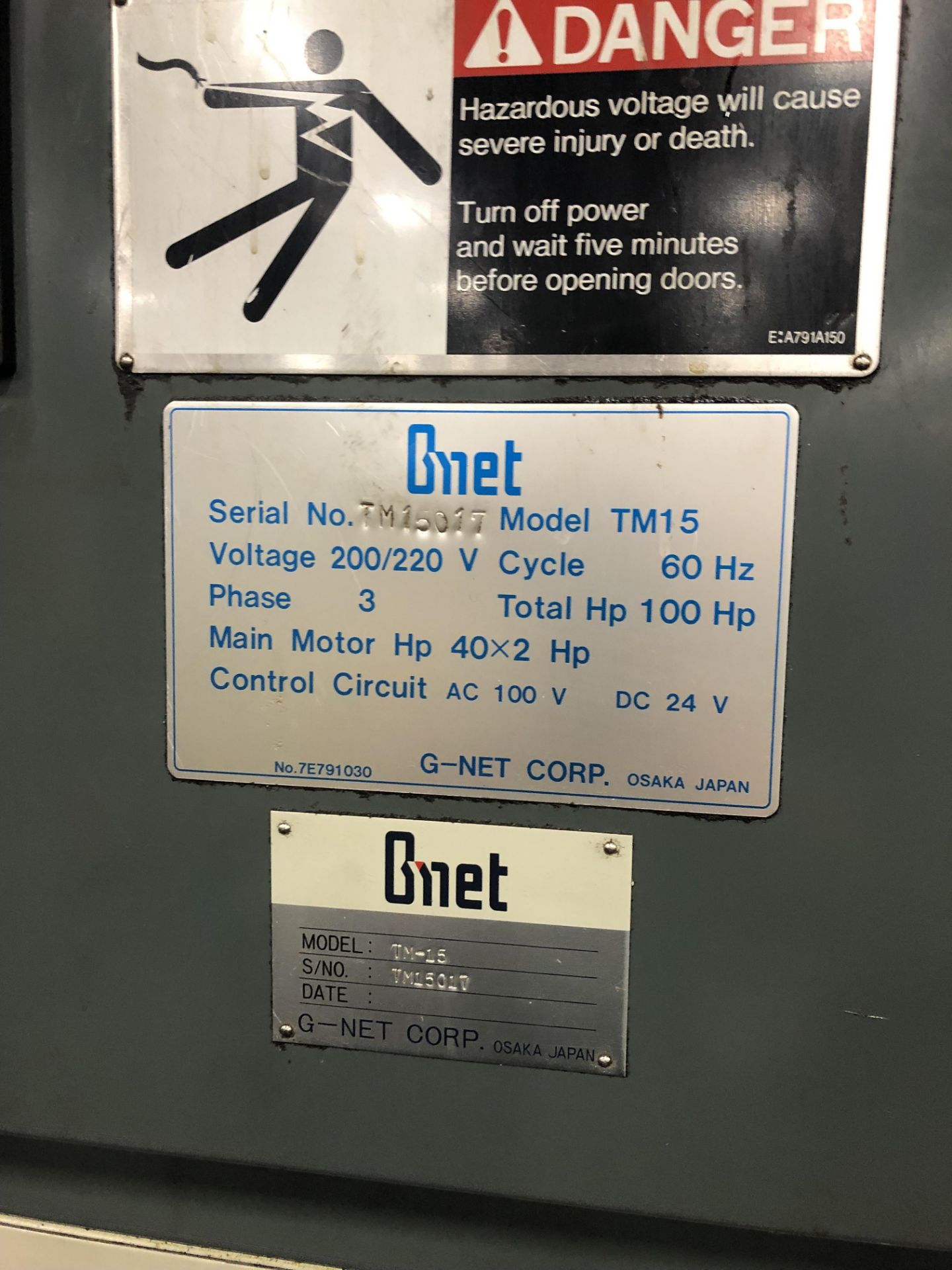 G-Net Twin Merit TM-15 Twin Spindle CNC Vertical Lathe - Image 10 of 11