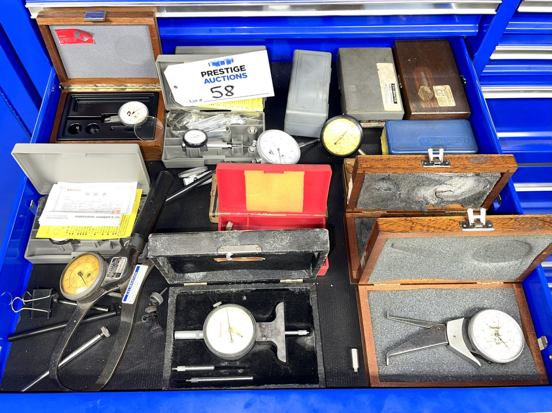 Contents in Drawer Only: Assorted Dial Indicators
