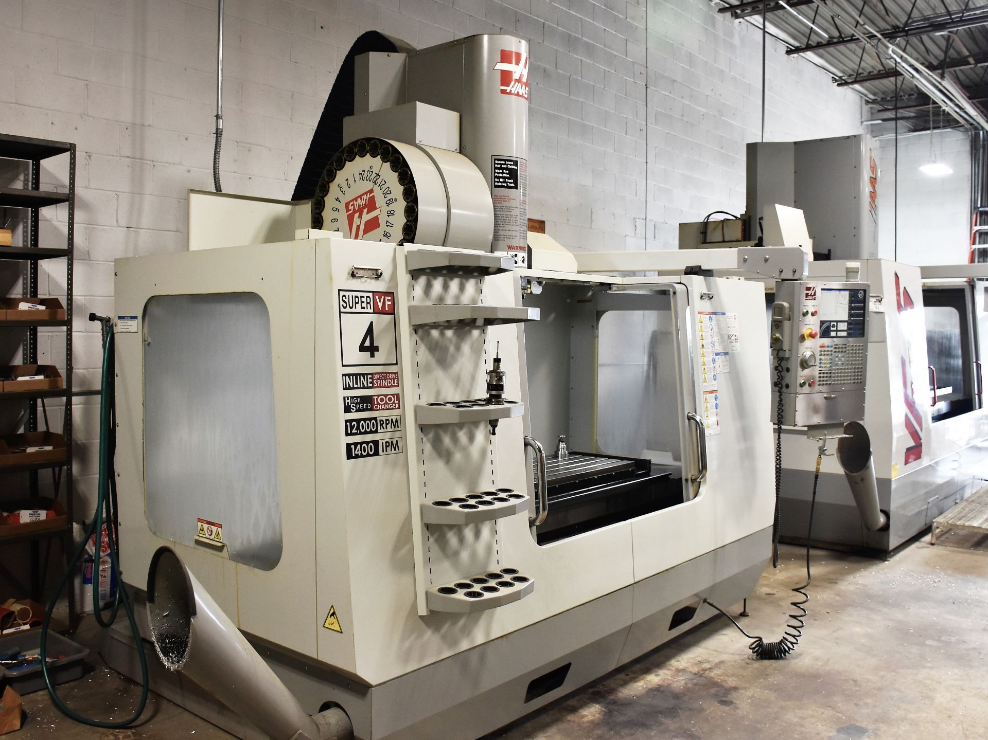 Haas Super VF-4SS CNC Vertical Machining Center, S/N 1067229 [2008] - Image 2 of 16