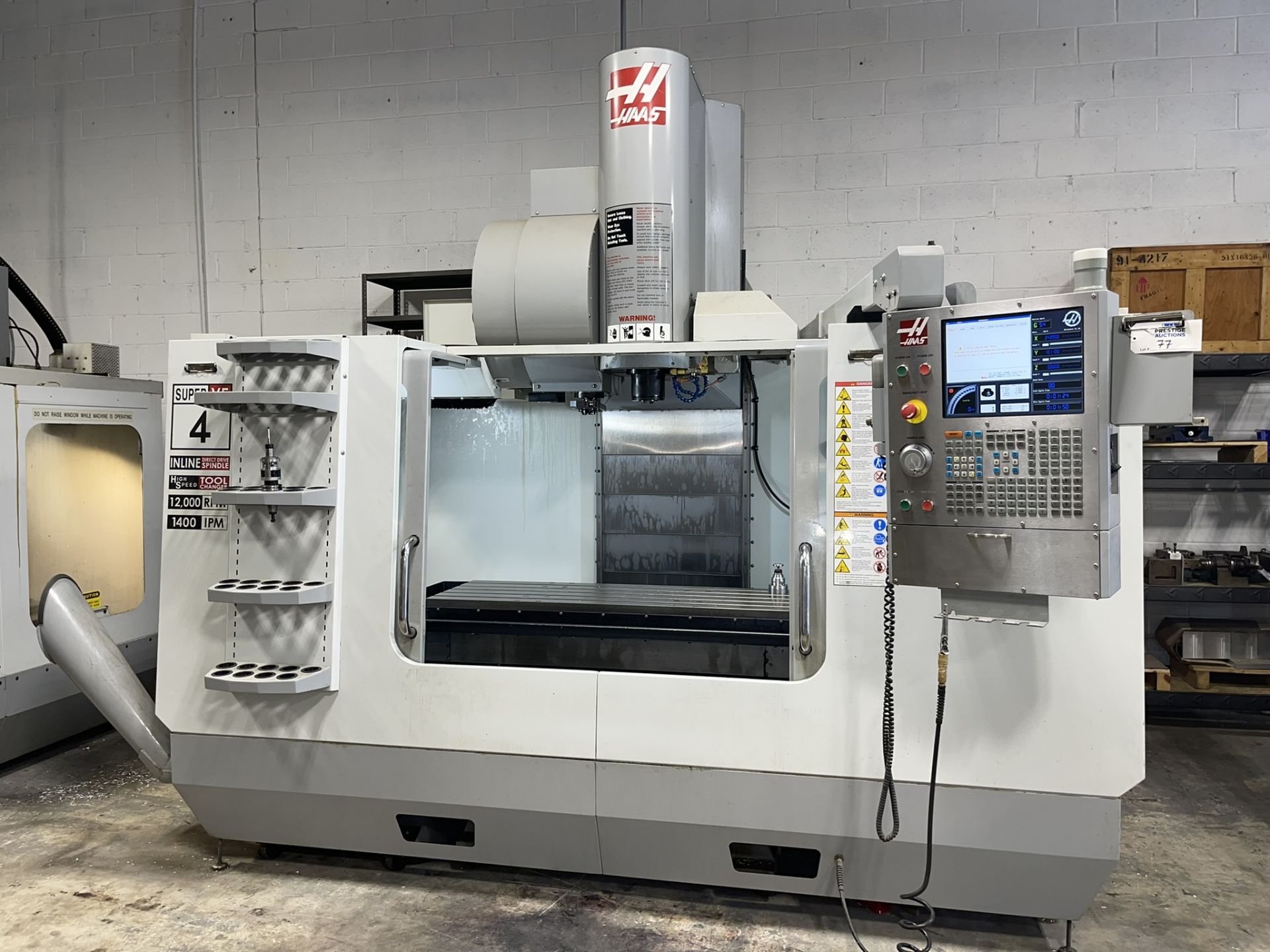 Haas Super VF-4SS CNC Vertical Machining Center, S/N 1067229 [2008]