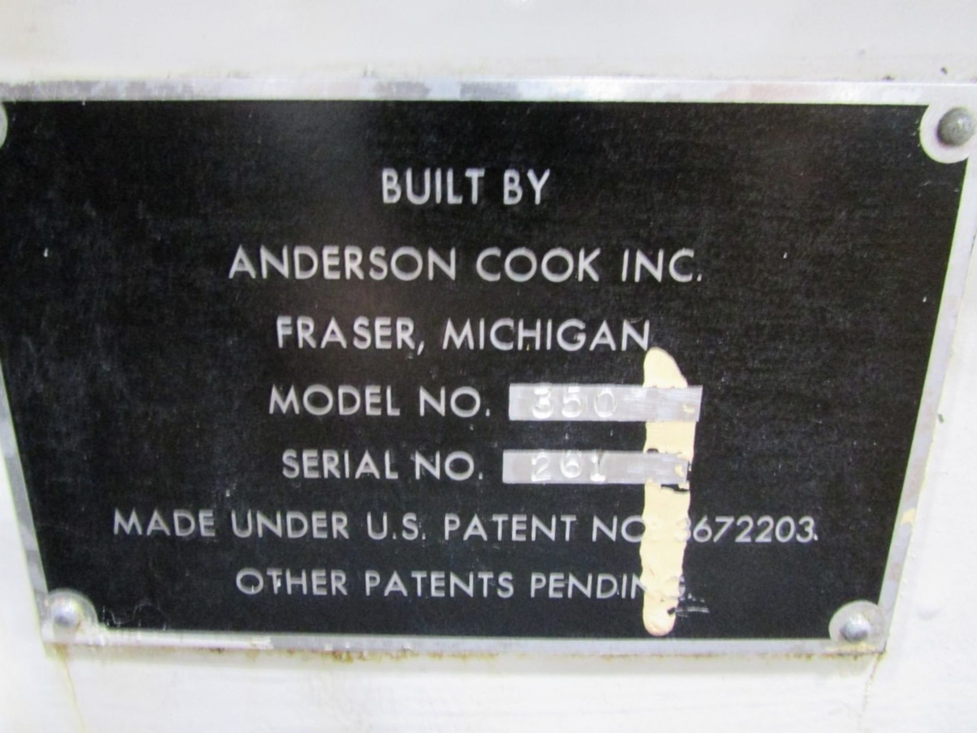 Anderson Cook Inc. 350 Hydraulic Cold Roll Spline Roller - Image 19 of 19