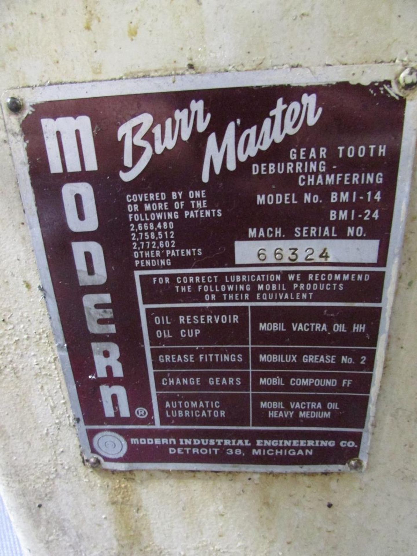 Modern Burr Master BMI-14 Gear Tooth and Spline Deburring and Chamfering Machine - Image 8 of 8