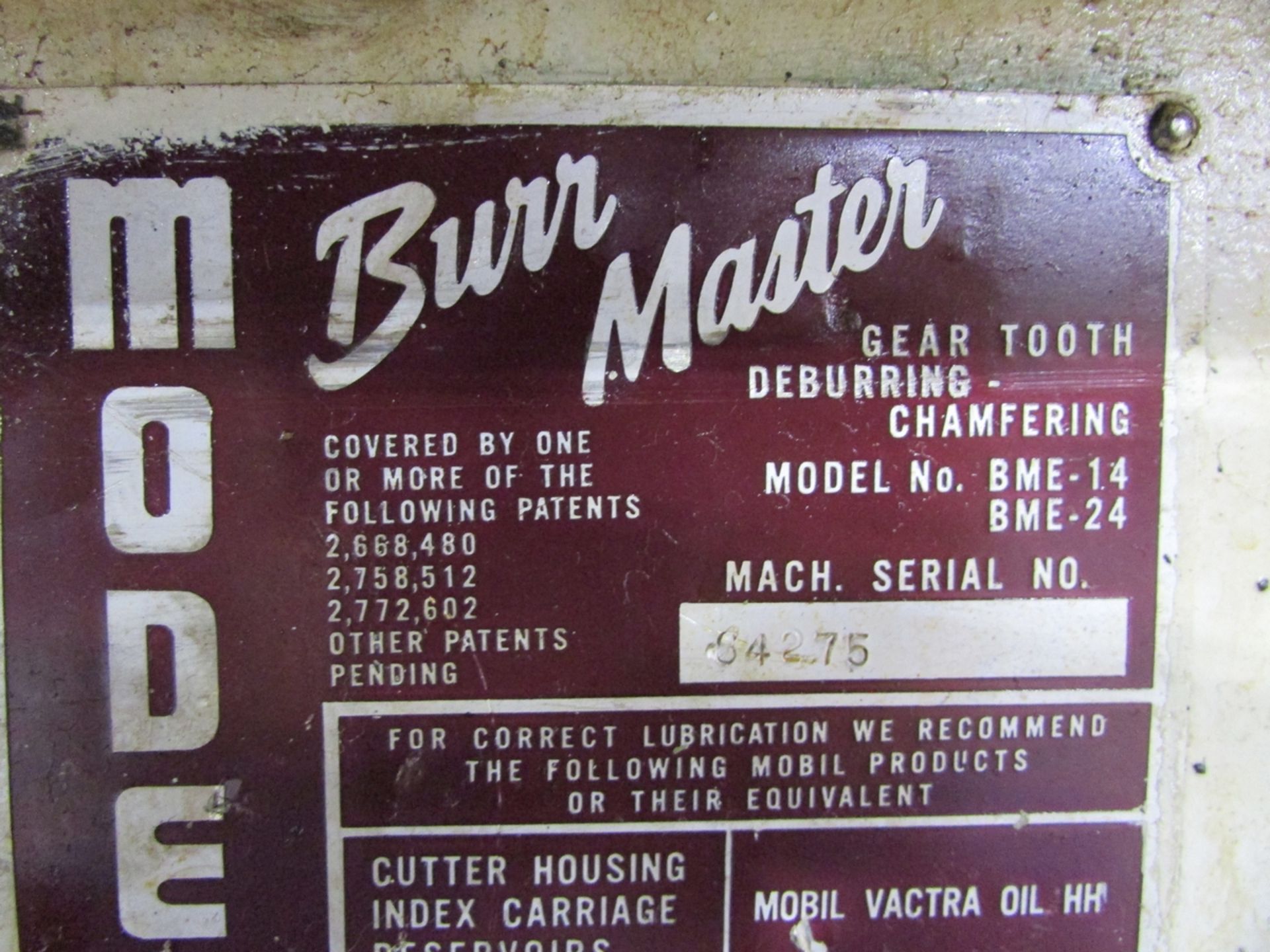 Modern Burr Master BMI-14 Gear Tooth and Spline Deburring and Chamfering Machine - Image 9 of 9