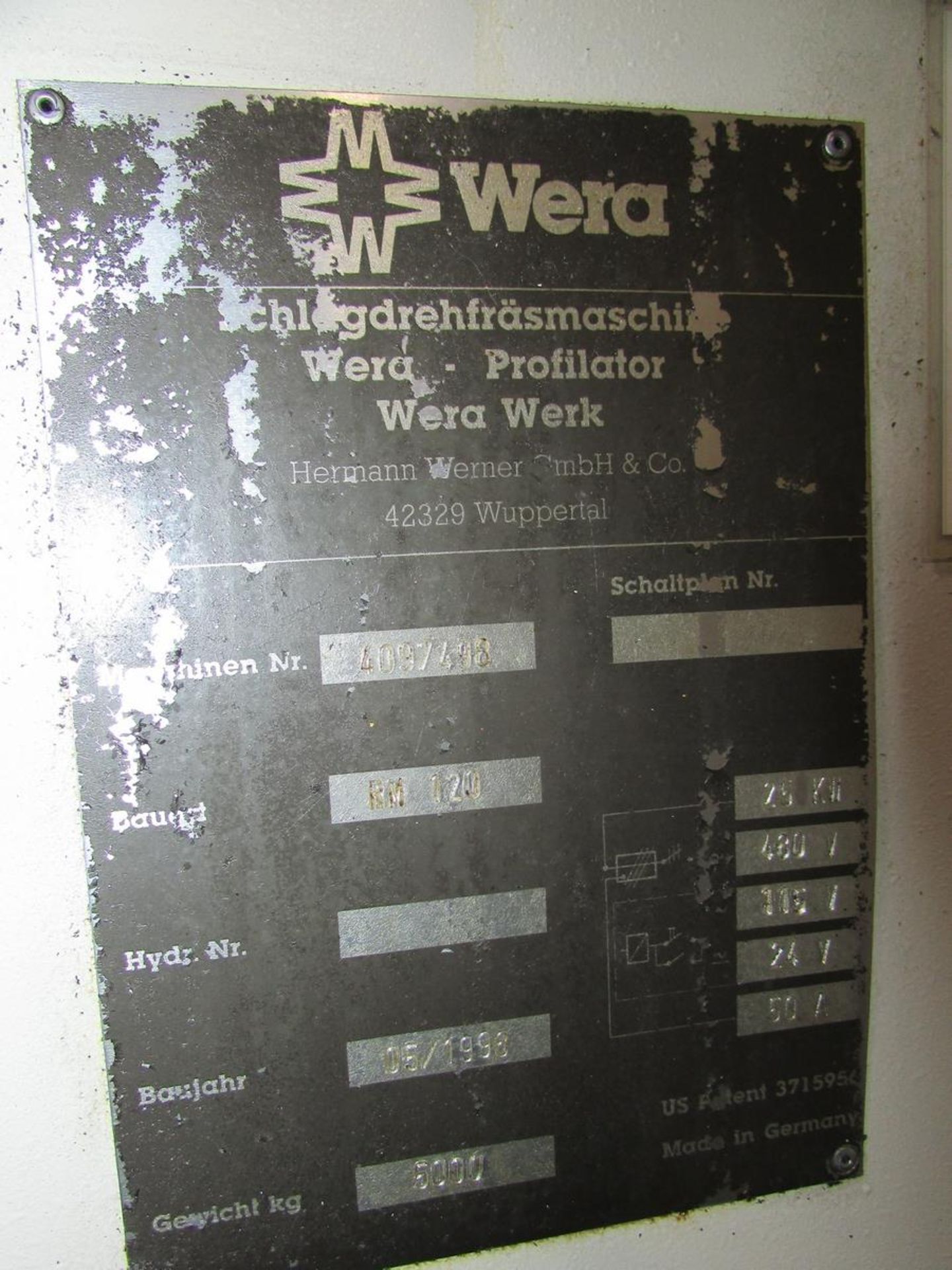 Wera Profilator RM120 CNC Multi Edge and Grooving Fly Cutting Machine - Image 24 of 24