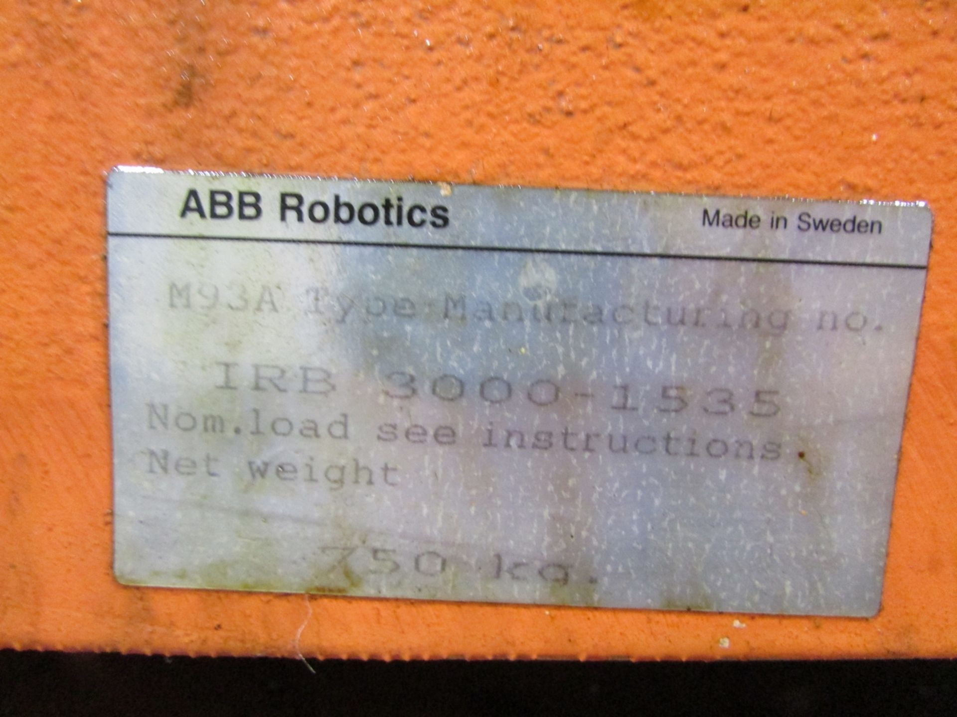 ABB IRB 3000/S3 M93A 6-Axis Robot - Image 9 of 9