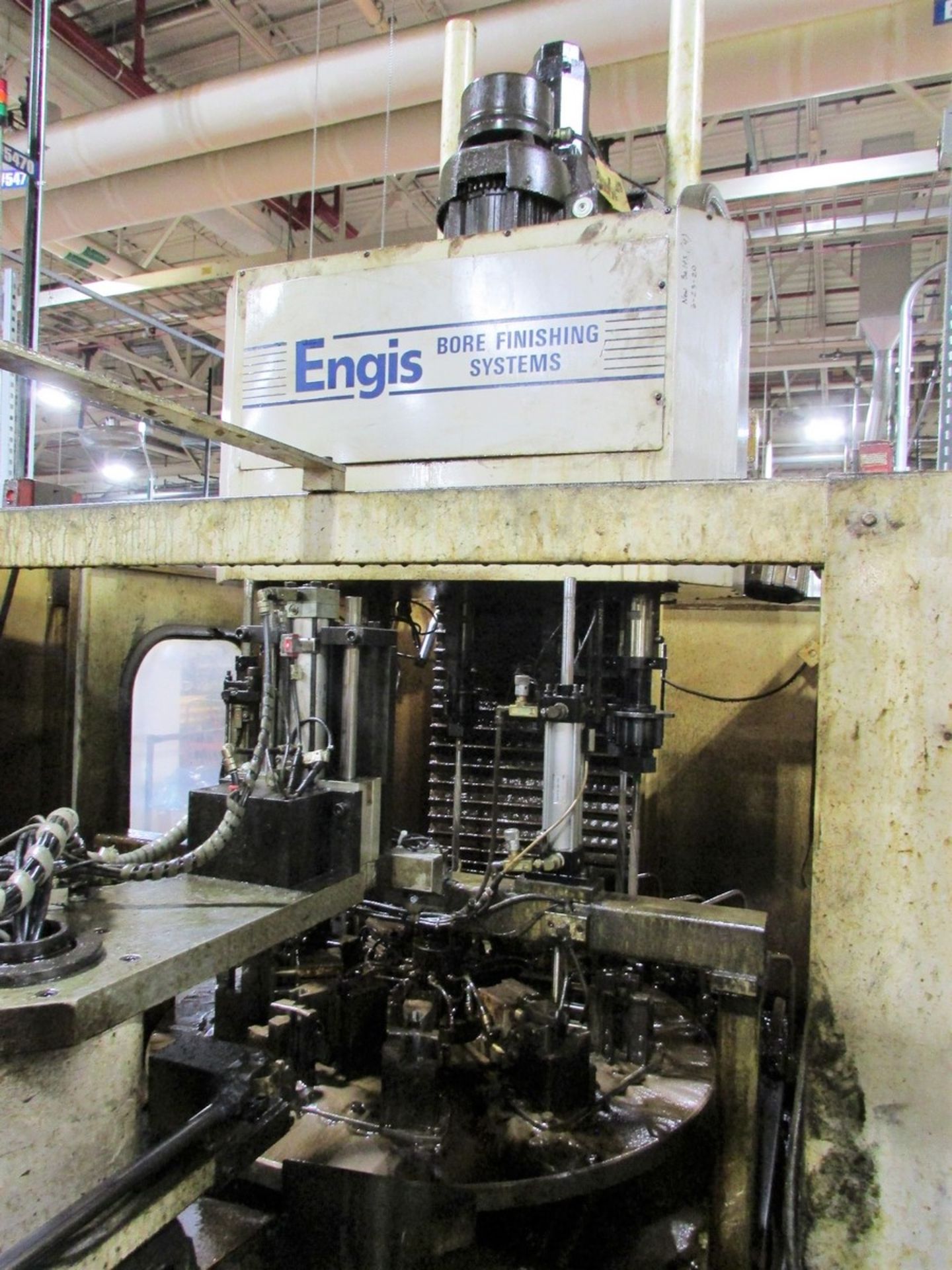 Universal Automatic Machine/ Engis Bore Finishing Systems 9825 16S 6-Spindle Single Column Vertical - Image 2 of 17