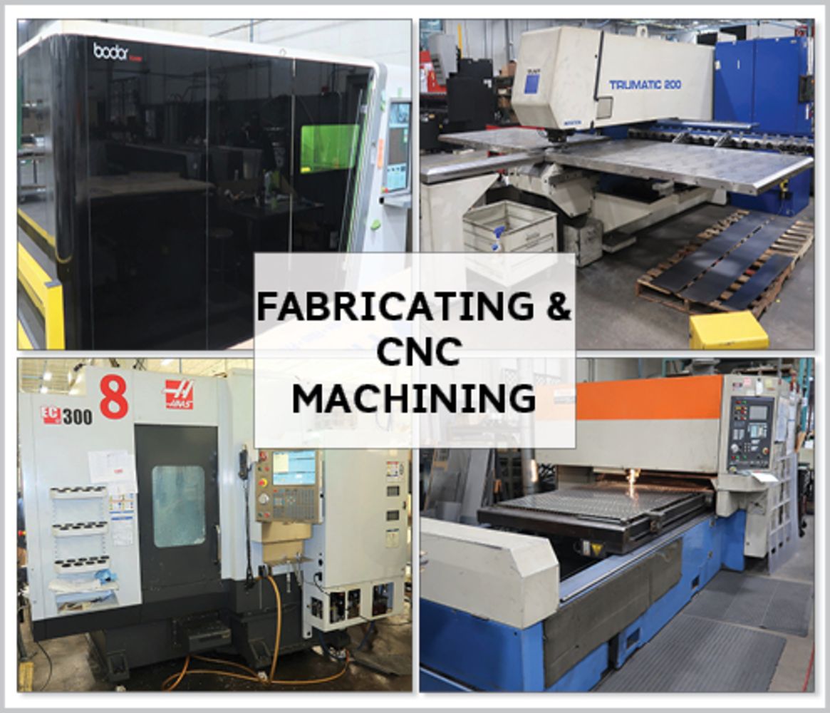 Late Model Fabricating and CNC Machining Assets - Surplus to Contract Manufacturer
