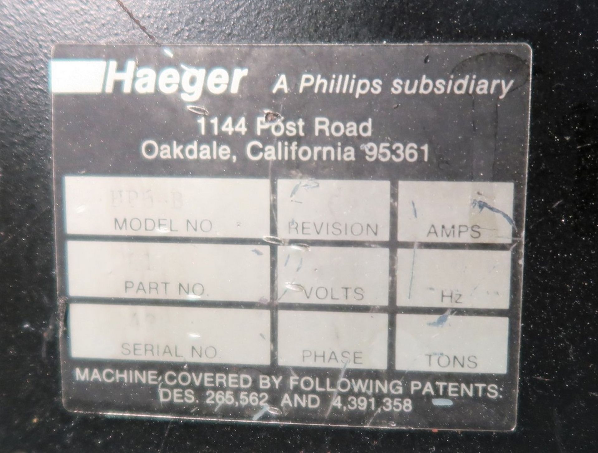 Haeger HP6-B 6 Ton Insertion Press - Image 5 of 5