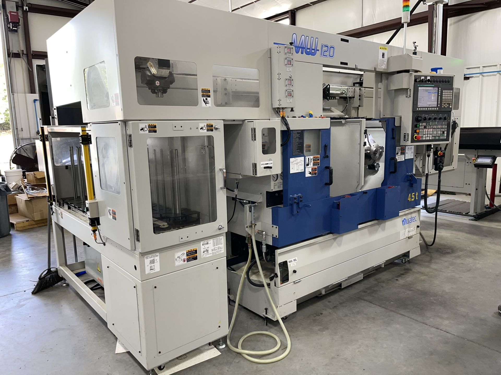 Muratec MW120 Twin Spindle CNC Turning Center With Gantry Robot, New 2018