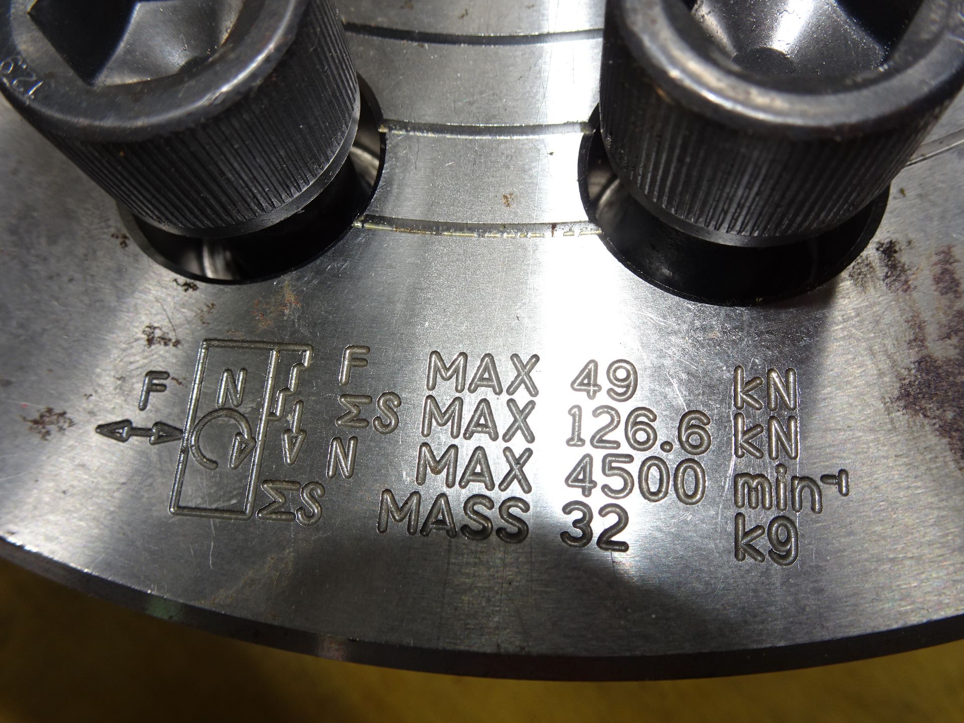 10" Samchully MH210 3-Jaw Chuck - Image 4 of 4